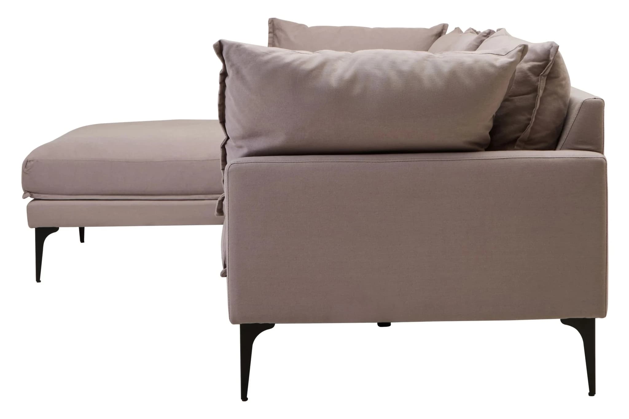 Troyes Grey Three Seat Left Chaise Sofa - Seating, photo 4 of 8