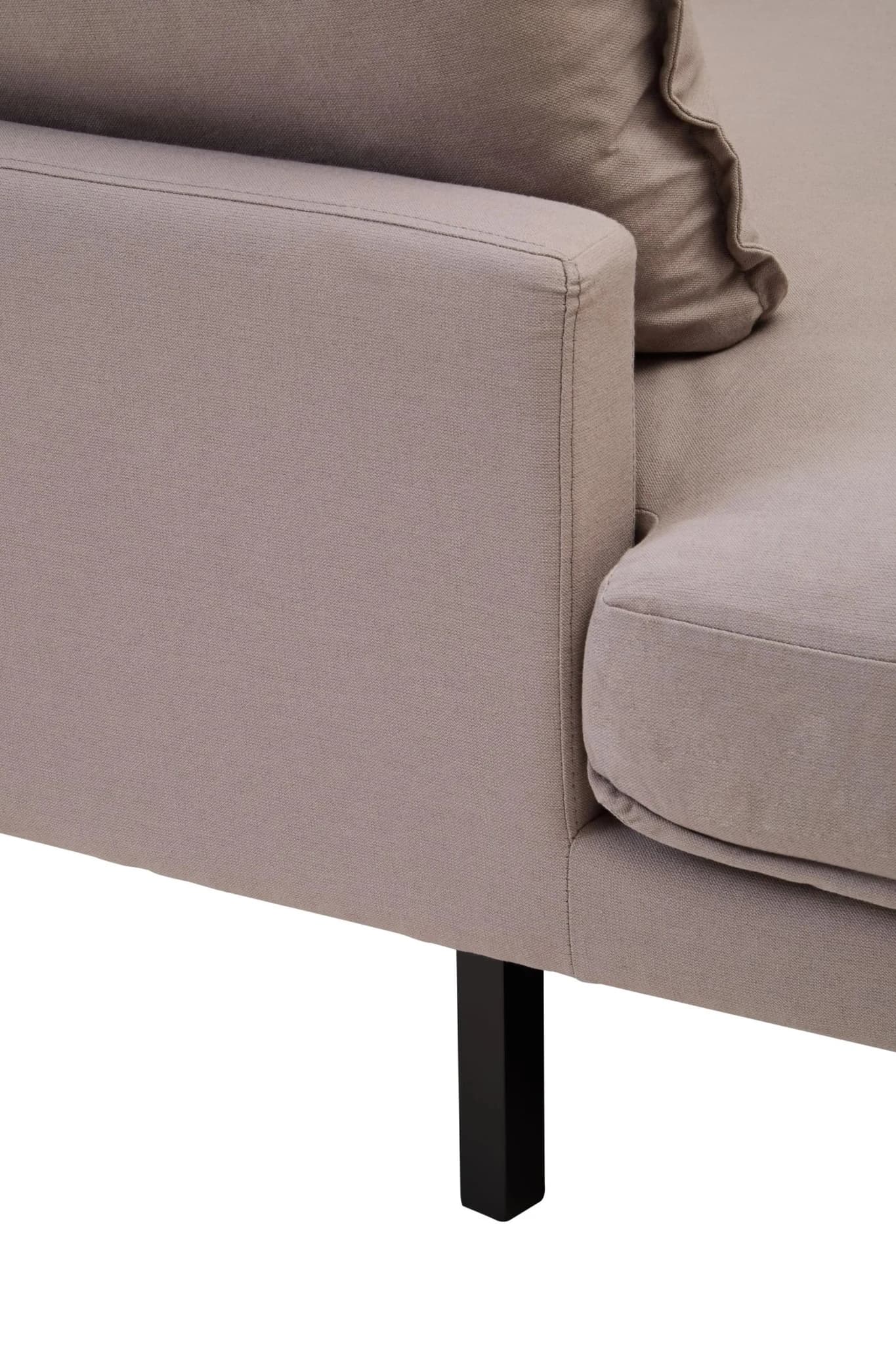 Troyes Grey Three Seat Left Chaise Sofa - Seating, photo 7 of 8