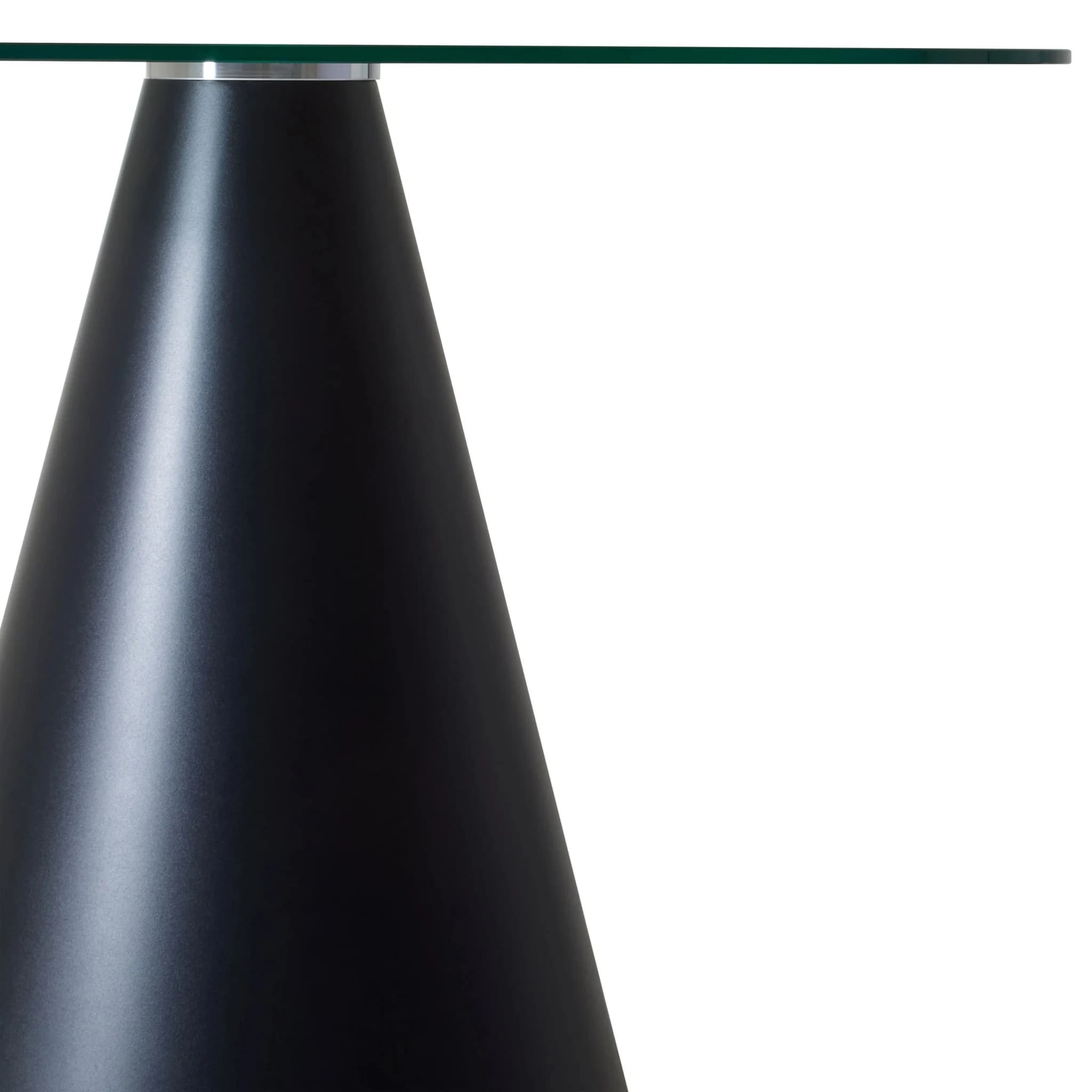 Azalea Large Black Conical Base Round Dining Table - Tables, photo 4 of 4