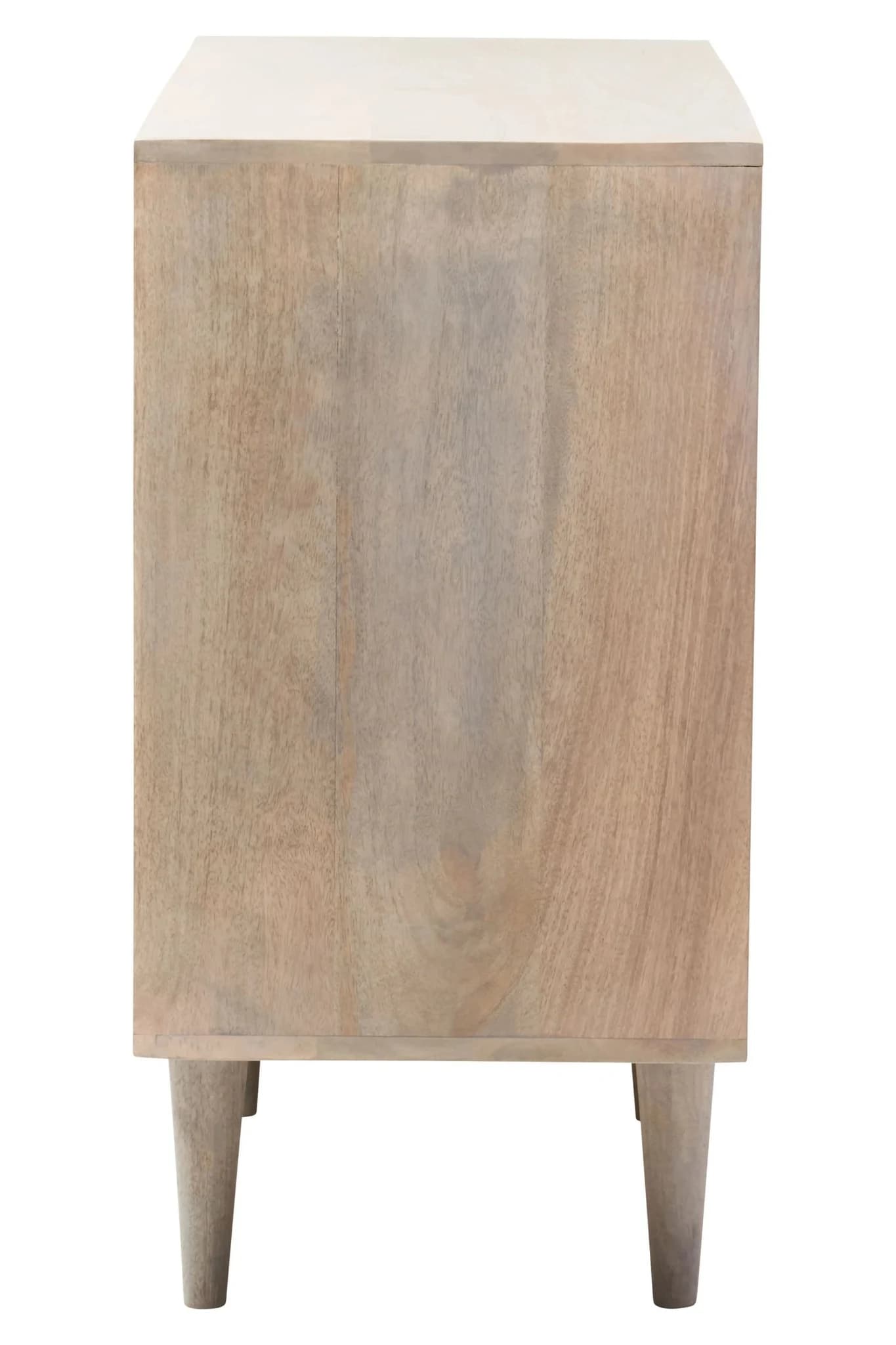 Satna Two Door Greywash Carved Mango Wood Sideboard - Bookcases & shelving, photo 8 of 8