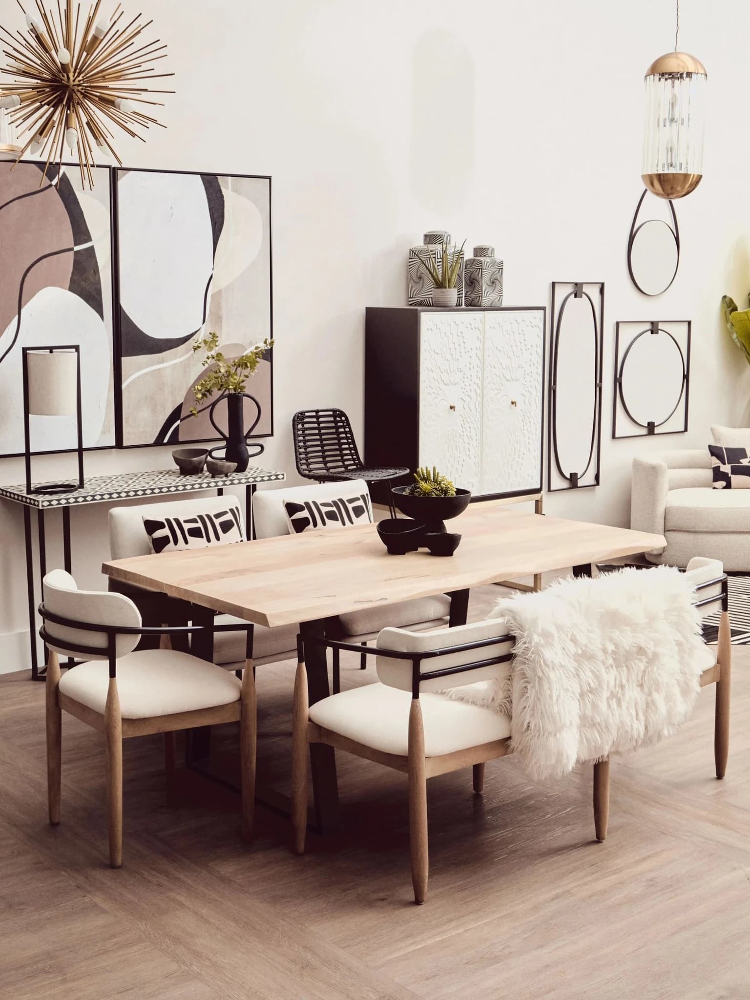 Persolo Mango Wood Live Edge Rectangular Dining Table - Tables, photo 4 of 8