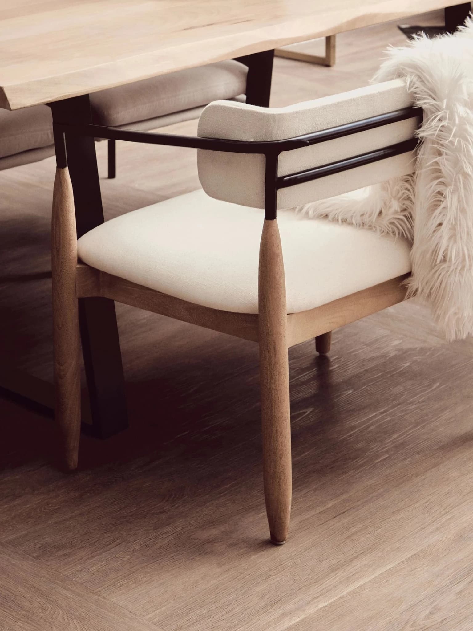 Persolo Mango Wood Live Edge Rectangular Dining Table - Tables, photo 2 of 8