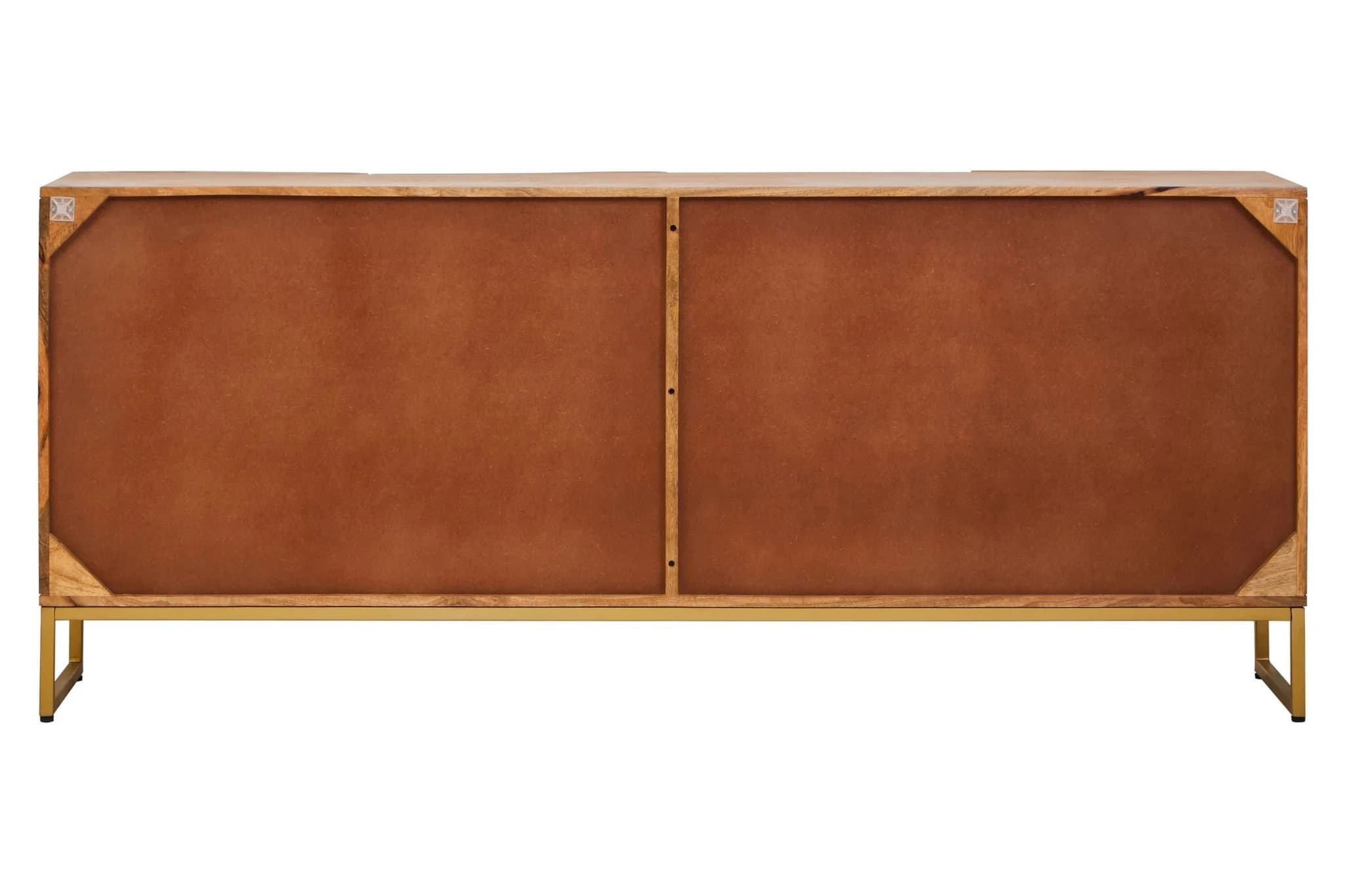 Teora Mango Wood Paper Rope Detail Four Door Sideboard - Bookcases & shelving, photo 3 of 8