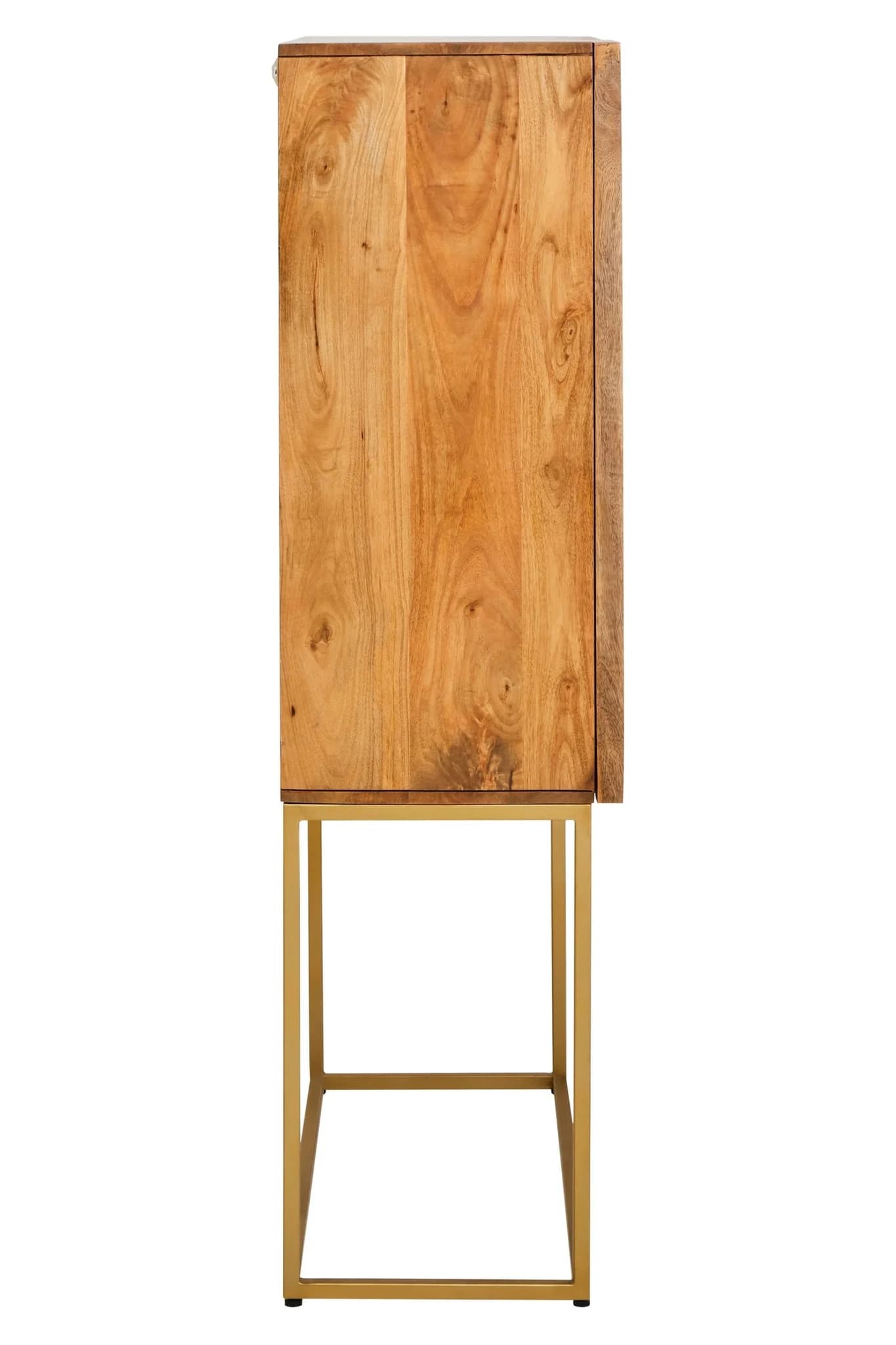 Teora Paper Rope Detail Two Door Mango Wood Cabinet - Bookcases & shelving, photo 7 of 8