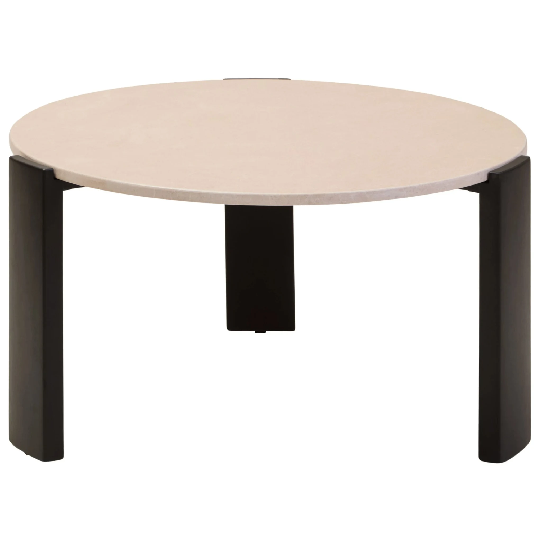 Palermo Cream Marble and Black Acacia Wood Large Coffee Table - Tables, photo 7 of 8