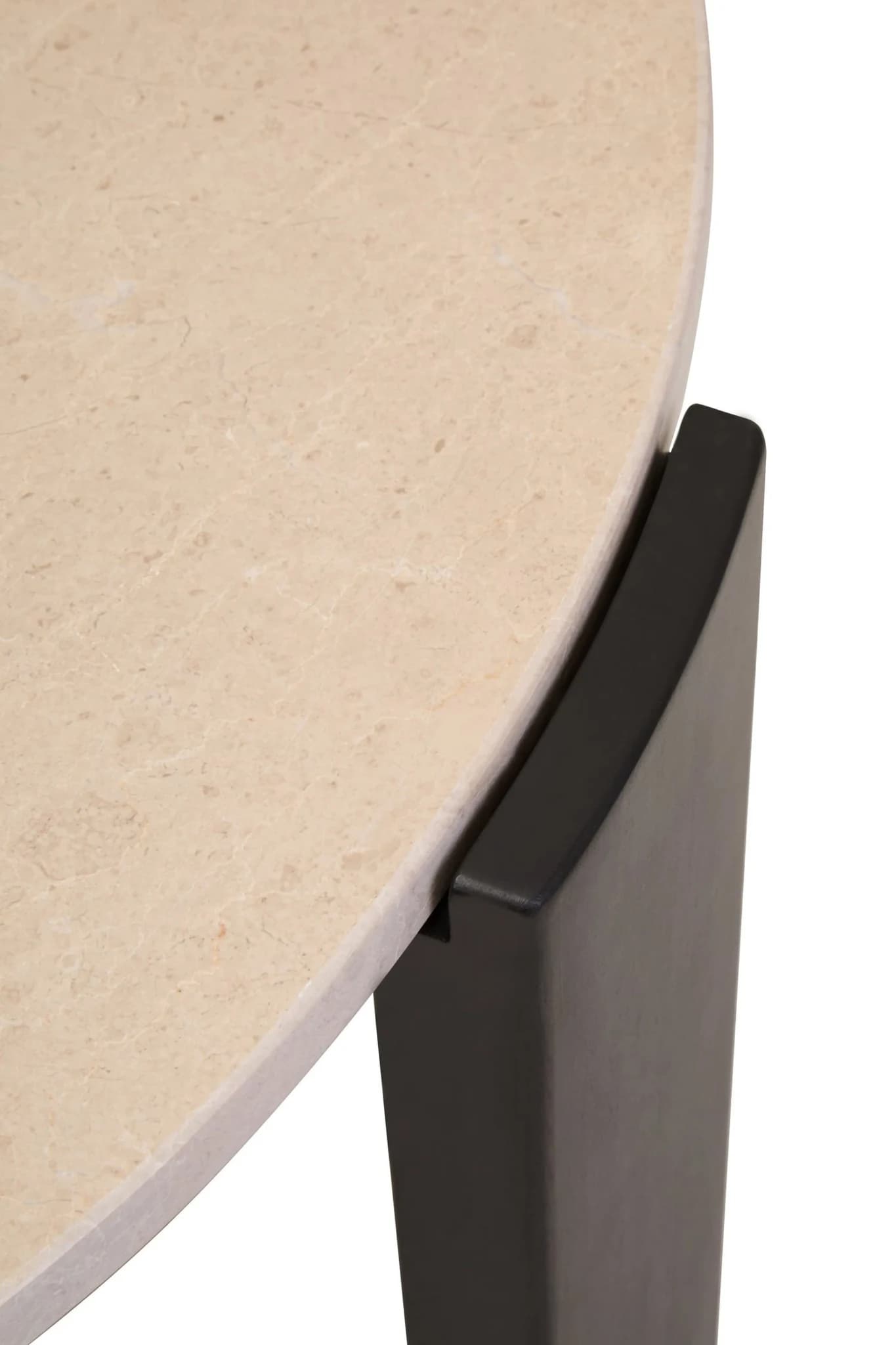 Palermo Cream Marble and Black Acacia Wood Large Coffee Table - Tables, photo 8 of 8