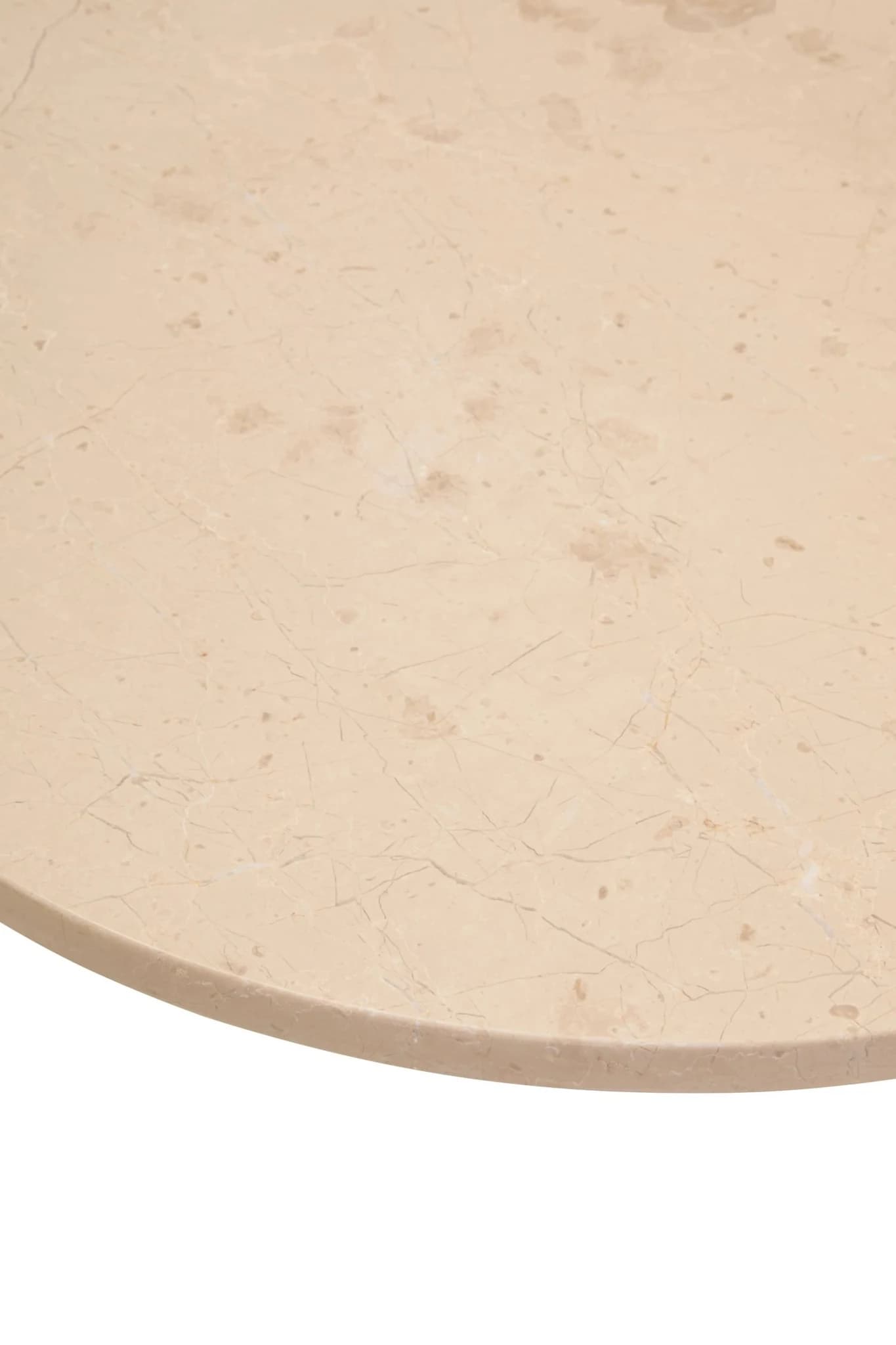 Palermo Cream Marble and Black Acacia Wood Small Coffee Table - Tables, photo 8 of 8