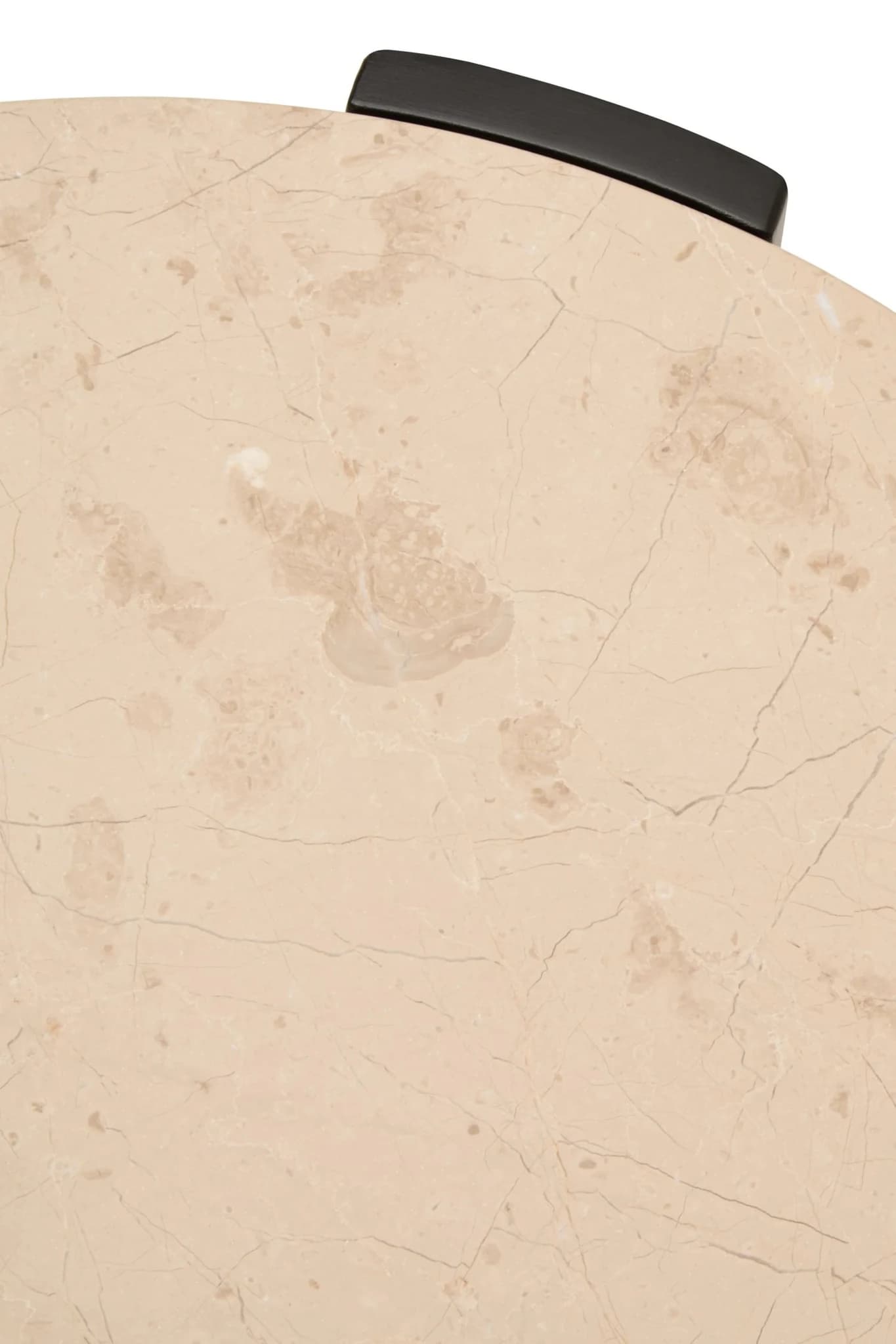 Palermo Cream Marble and Black Acacia Wood Small Coffee Table - Tables, photo 7 of 8