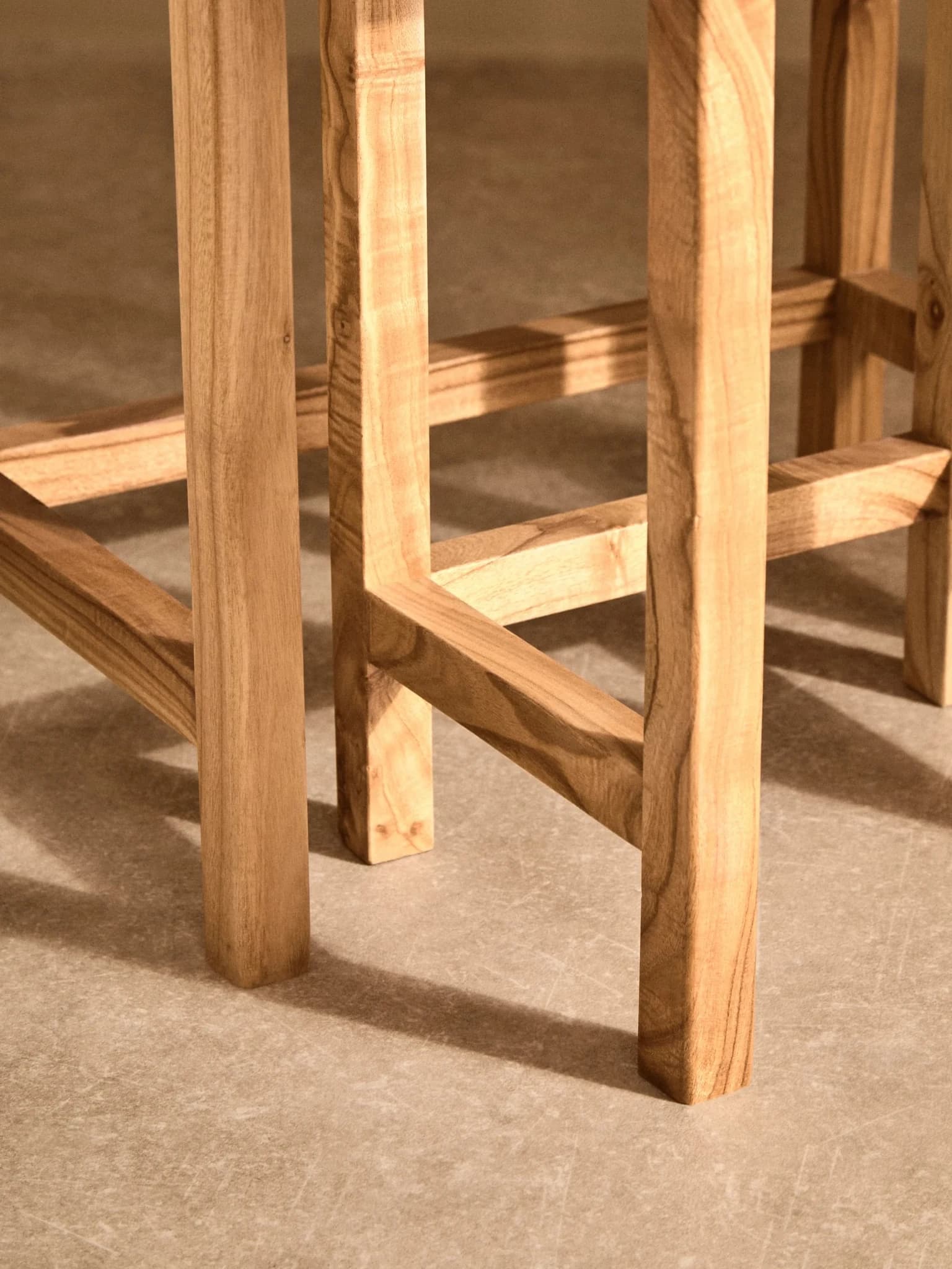Womad Large Set Of 2 Wooden Side Tables With White Marble Tops - Tables, photo 2 of 8