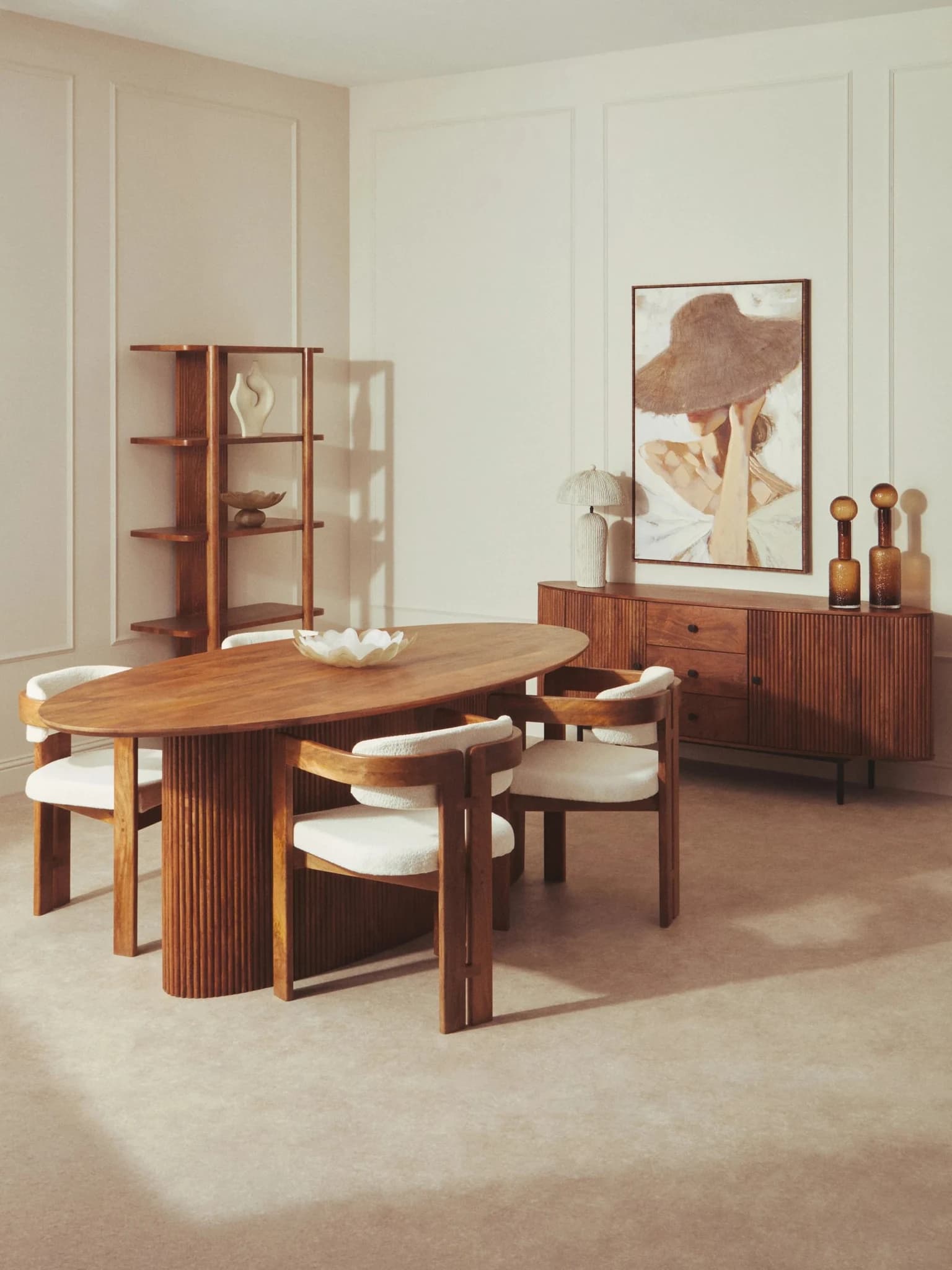 Torello Mango Wood Oval Dining Table - Tables, photo 3 of 8