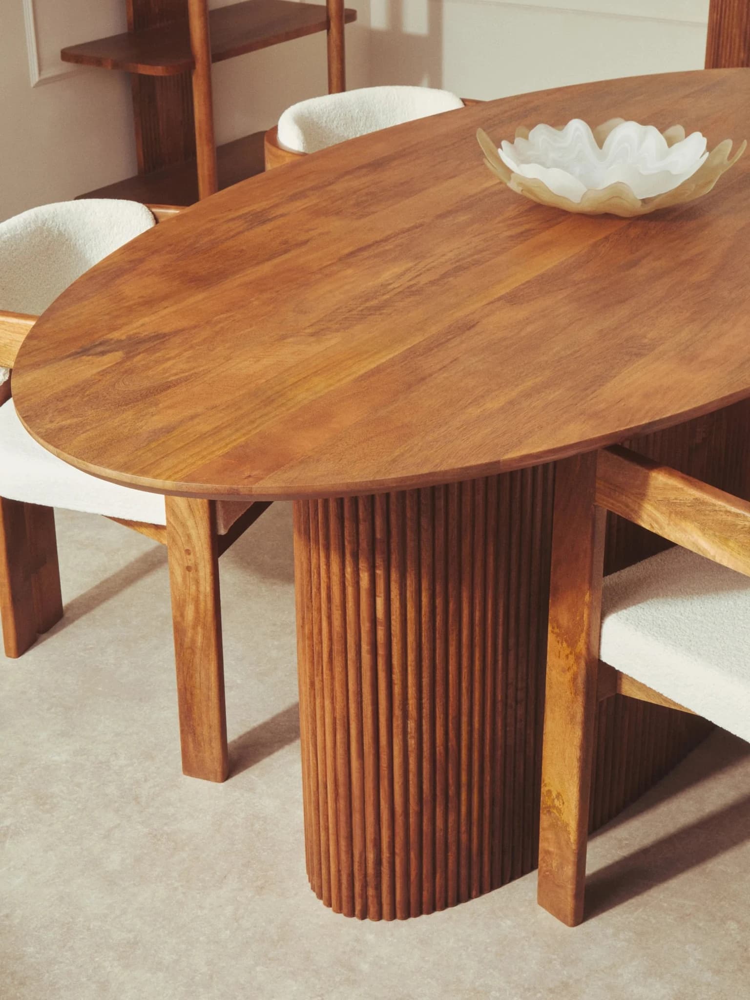 Torello Mango Wood Oval Dining Table - Tables, photo 2 of 8