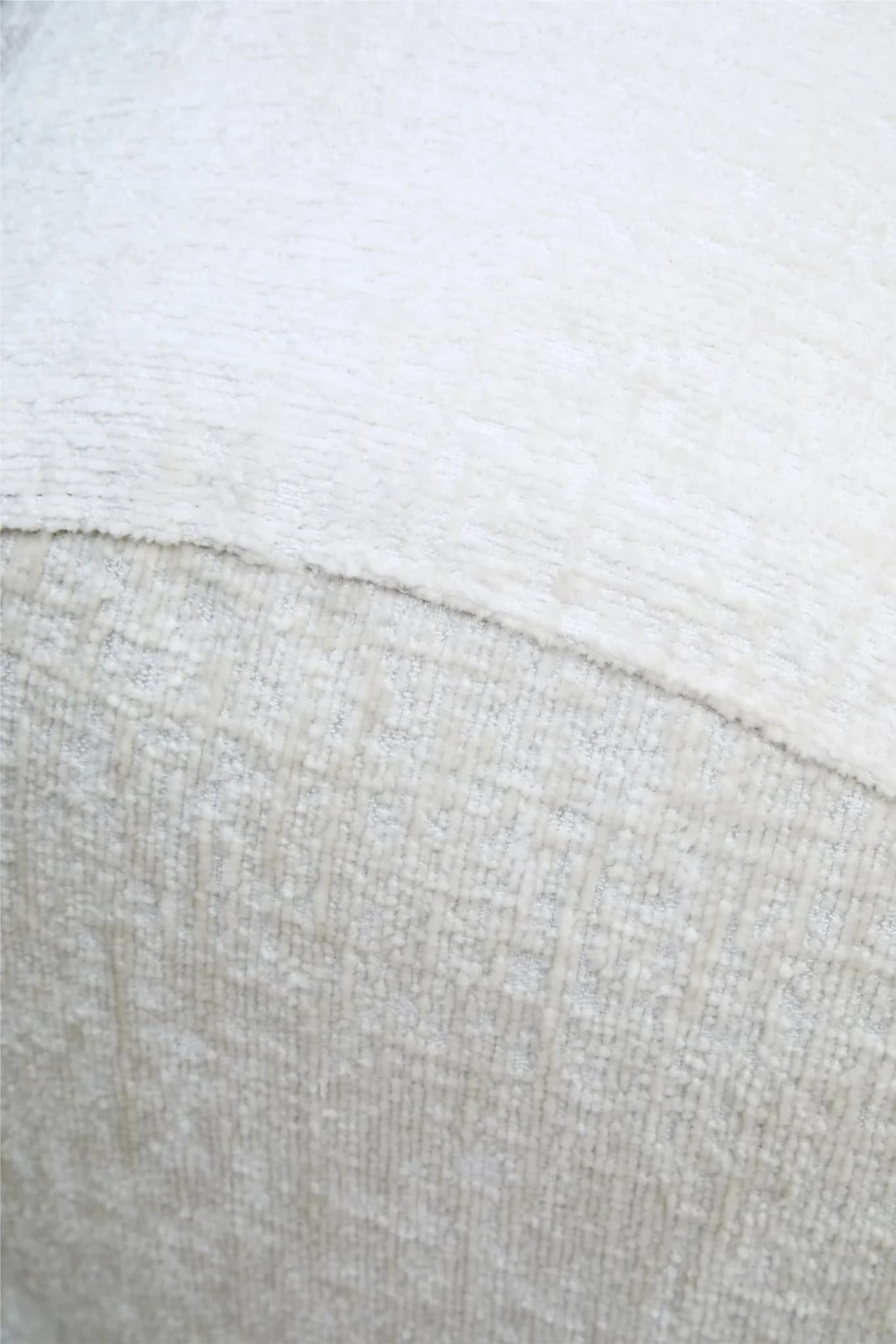 Anglet Cream Textured Fabric Large 3 Seater Sofa - Seating, photo 5 of 8