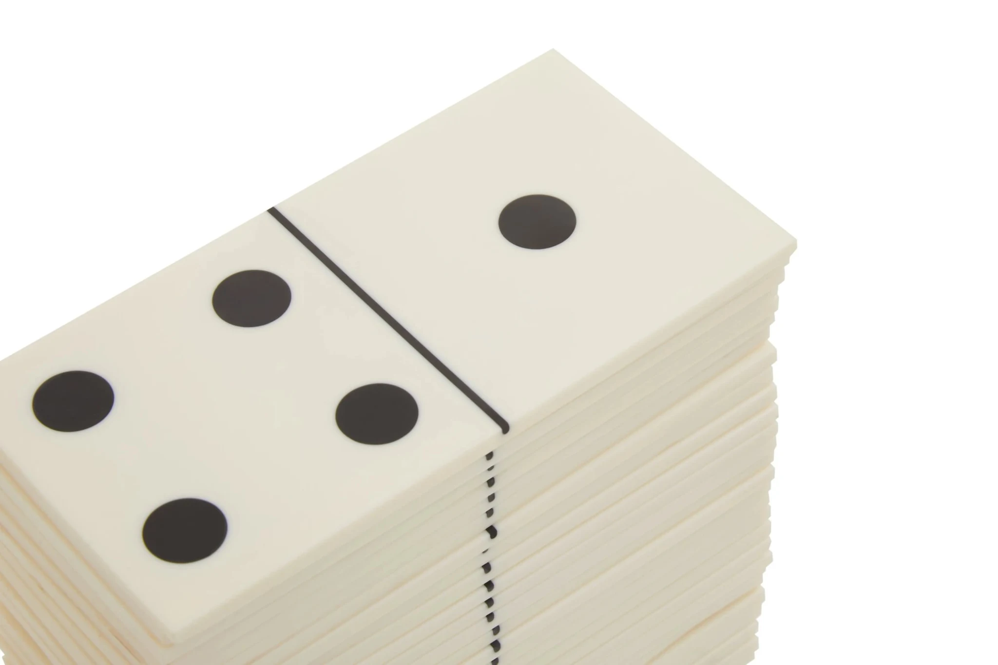 Churchill Games White and Gold Domino Set with White Dominoes - Decorative, photo 6 of 6