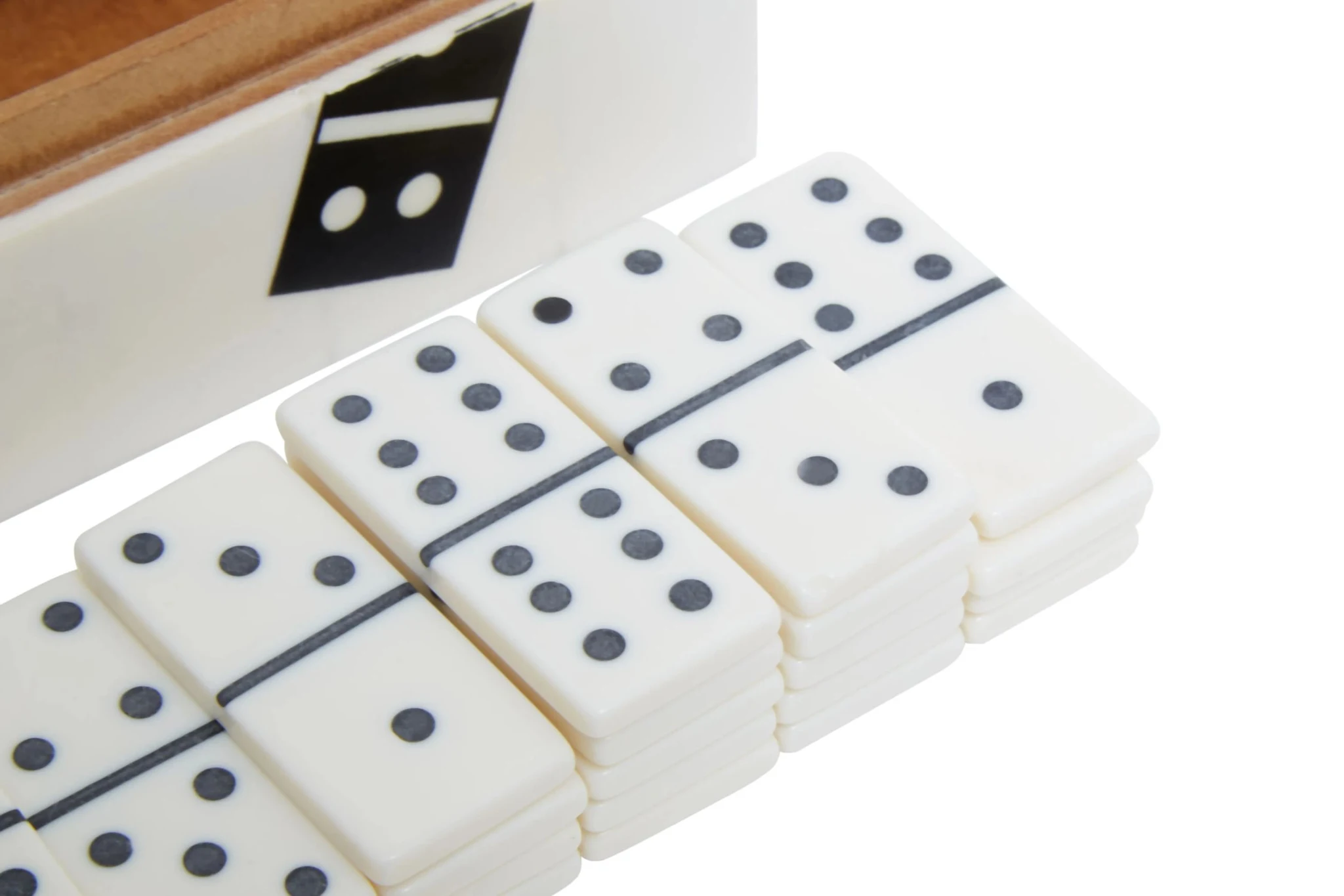 Churchill Games White and Black Domino Box - Decorative, photo 5 of 7