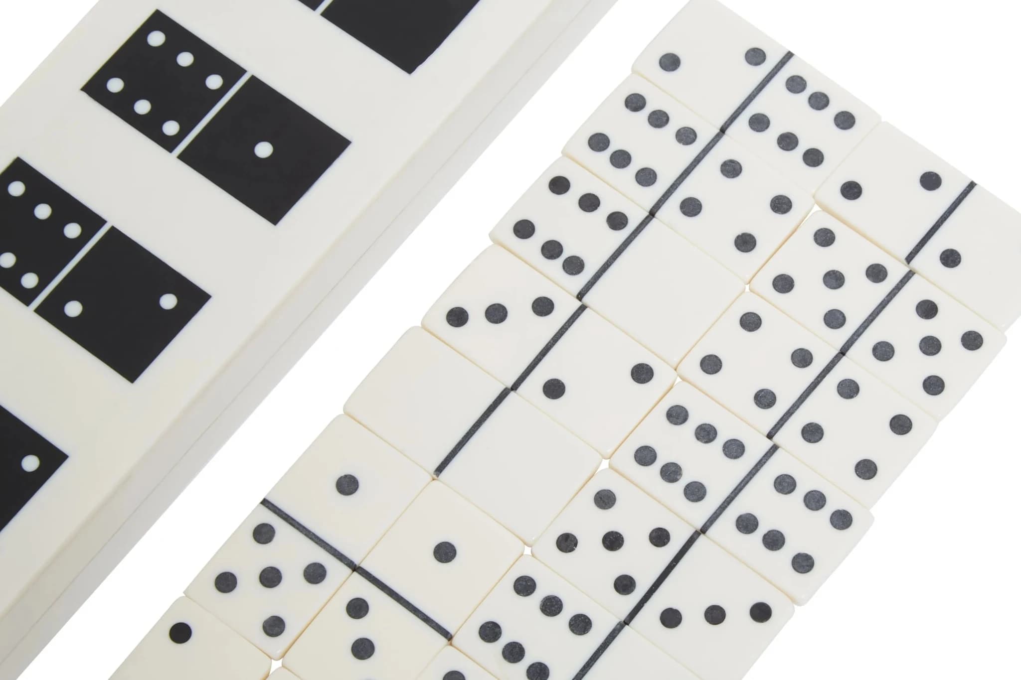 Churchill Games White and Black Finish Domino Box - Decorative, photo 6 of 7