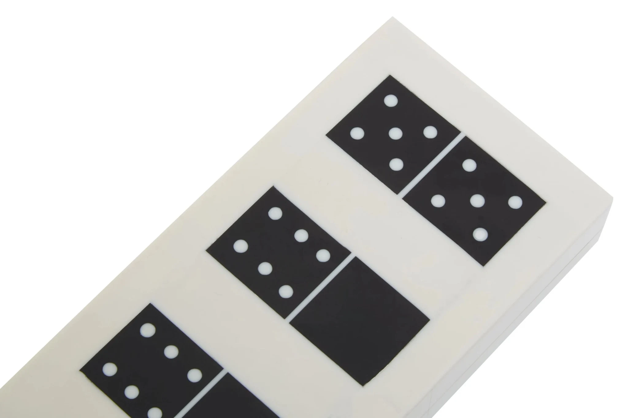 Churchill Games White and Black Finish Domino Box - Decorative, photo 4 of 7