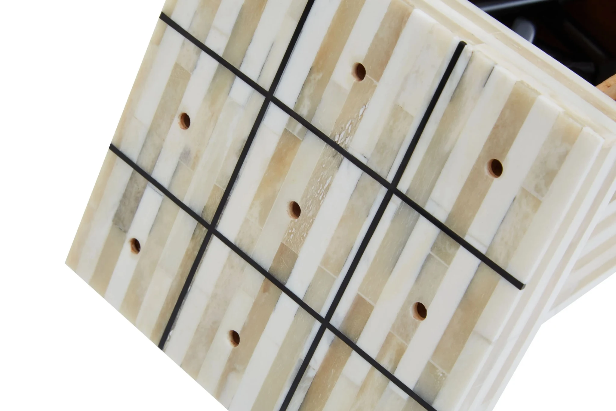 Churchill Games Cream and Black Bone Noughts & Crosses - Decorative, photo 7 of 8