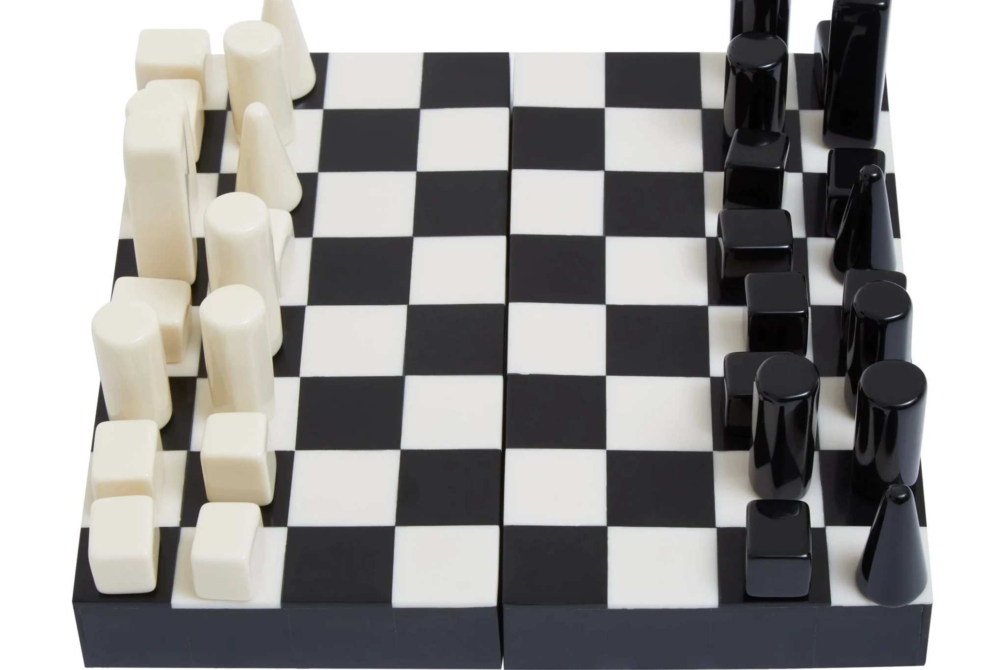 Churchill Games Small Black and White Foldable Chess Set - Decorative, photo 6 of 8