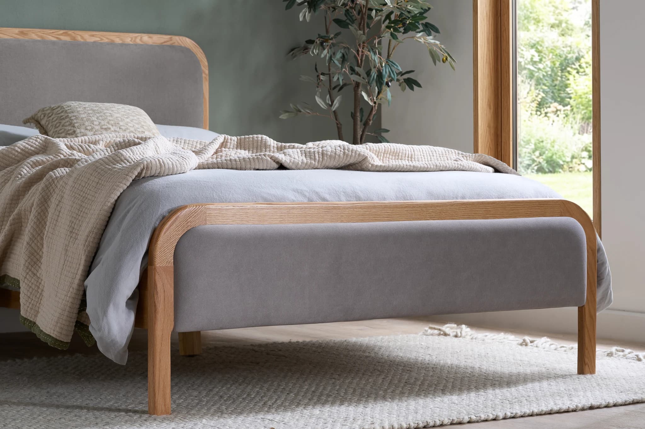 Amaya Double Bed Oak - Beds & bed frames, photo 2 of 10