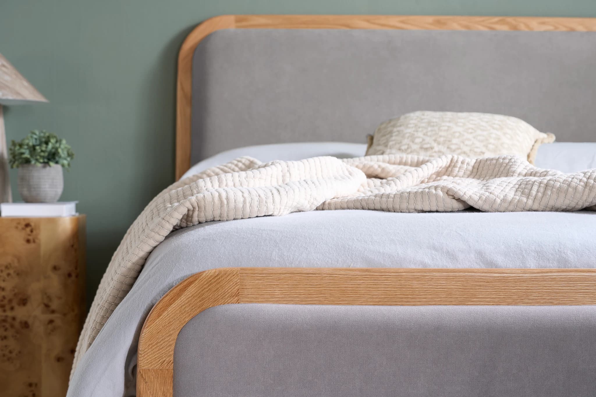 Amaya Double Bed Oak - Beds & bed frames, photo 9 of 10