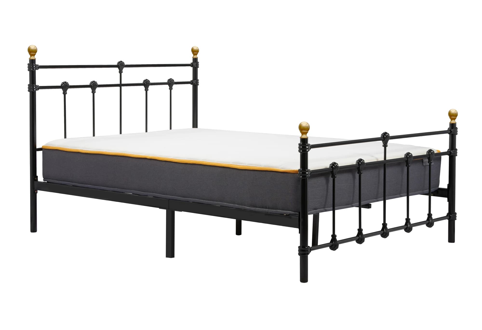 135cm Atlas Bed Black - Beds & bed frames, photo 3 of 10