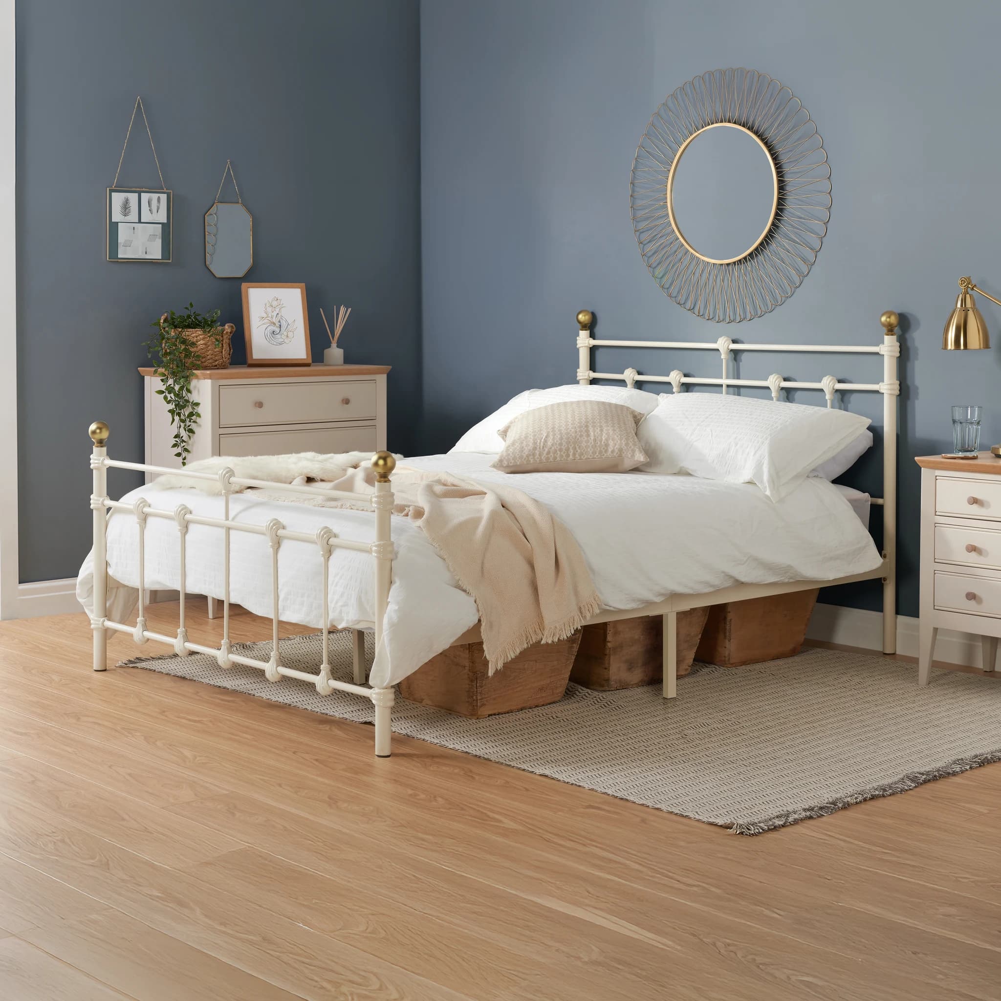 120cm Atlas Bed Cream - Beds & bed frames, photo 10 of 10