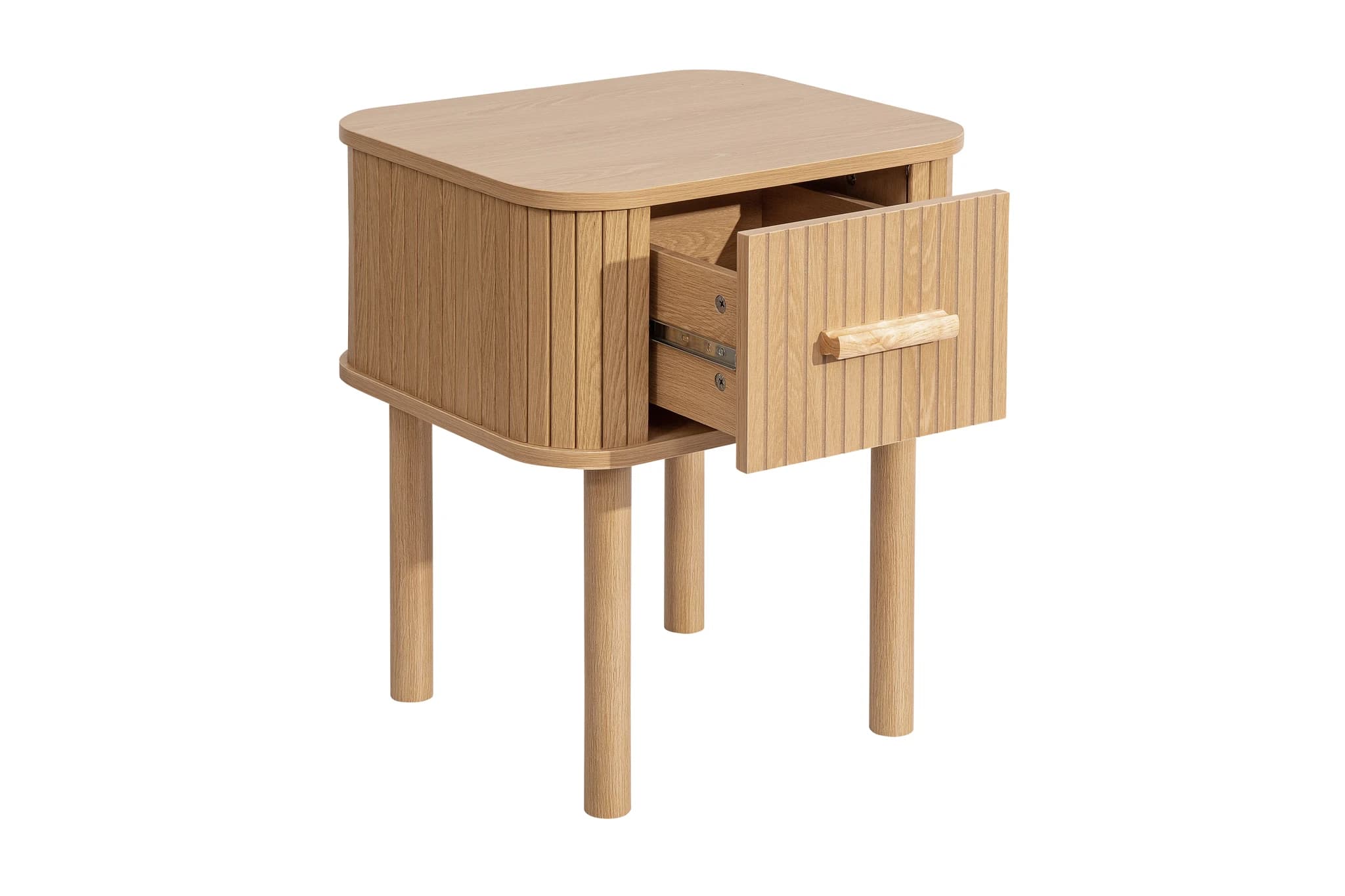 Axel 1 Drawer Fluted Bedside - Bedside tables, photo 3 of 10