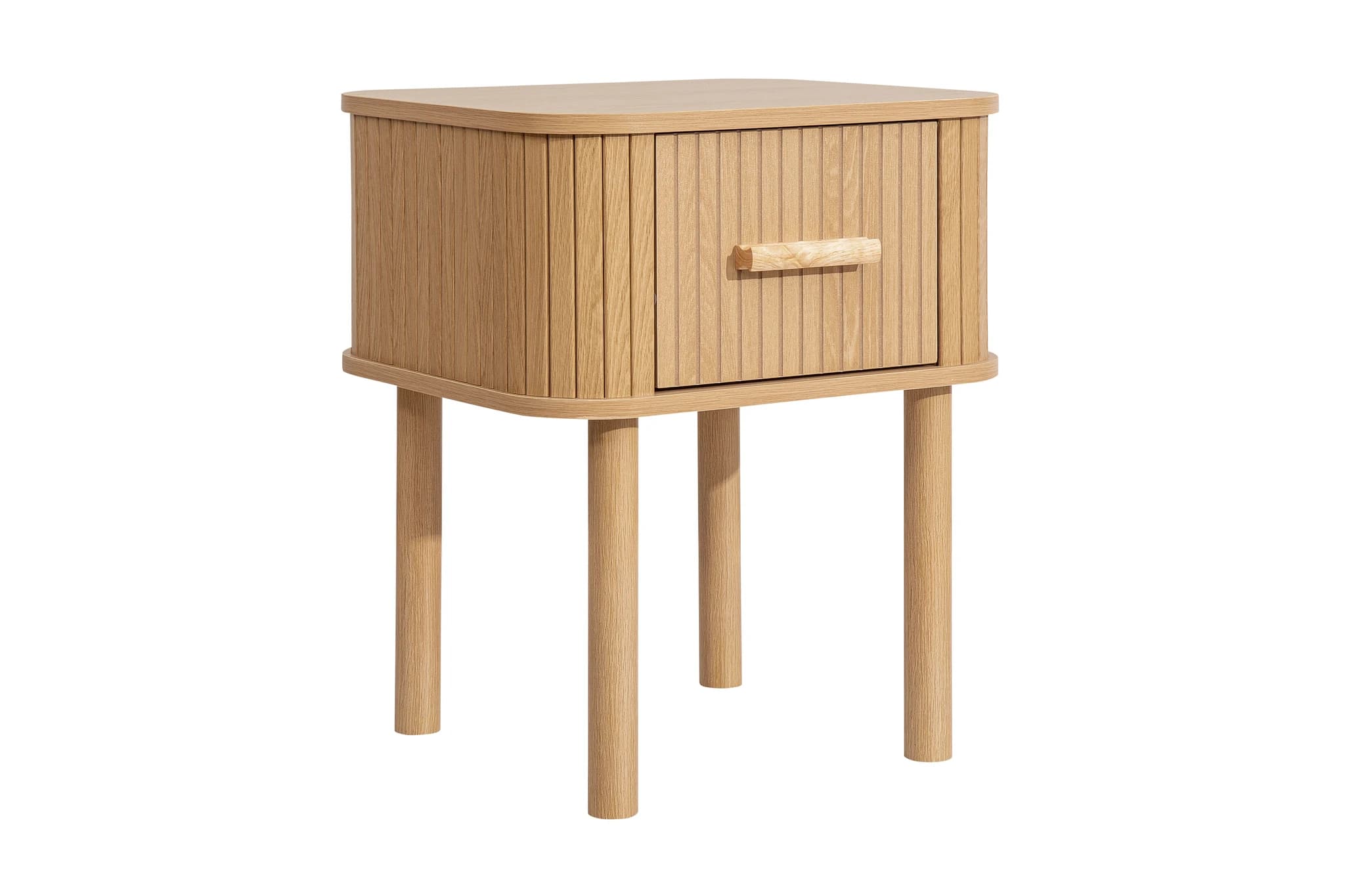 Axel 1 Drawer Fluted Bedside - Bedside tables, photo 2 of 10