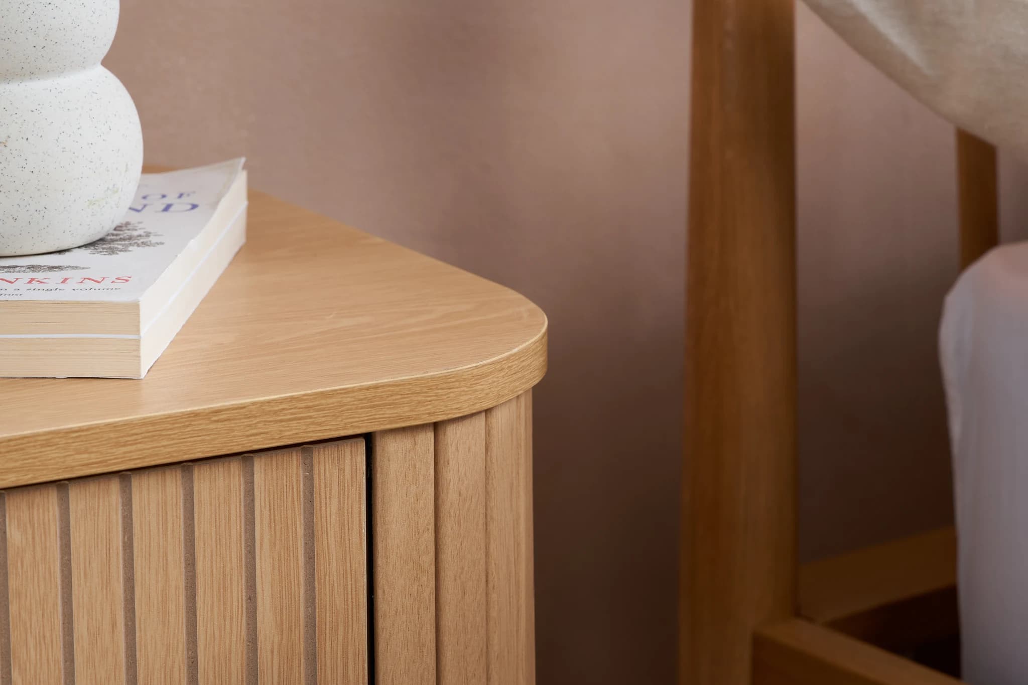 Axel 1 Drawer Fluted Bedside - Bedside tables, photo 9 of 10