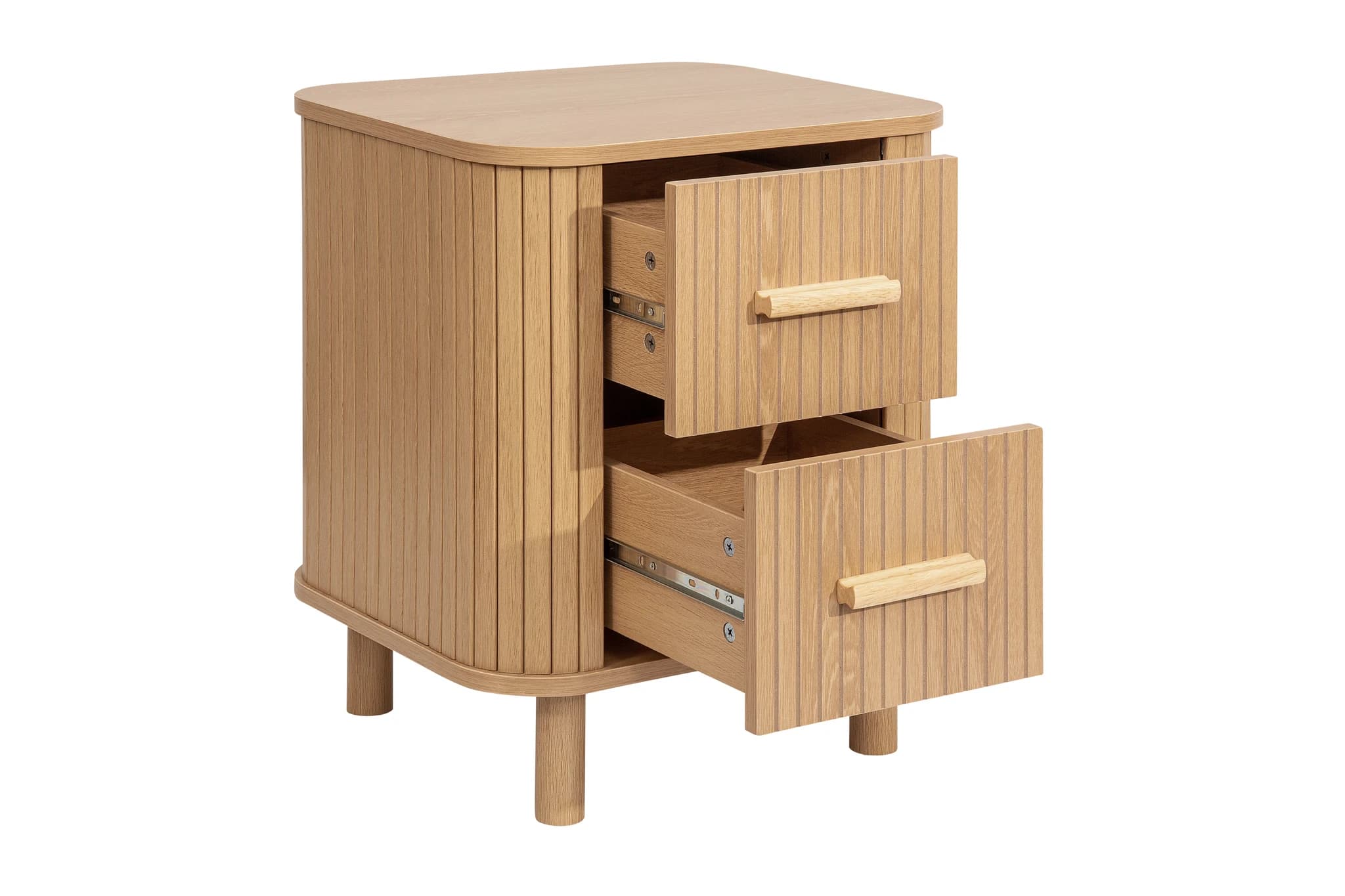 Axel 2 Drawer Fluted Bedside - Bedside tables, photo 3 of 10