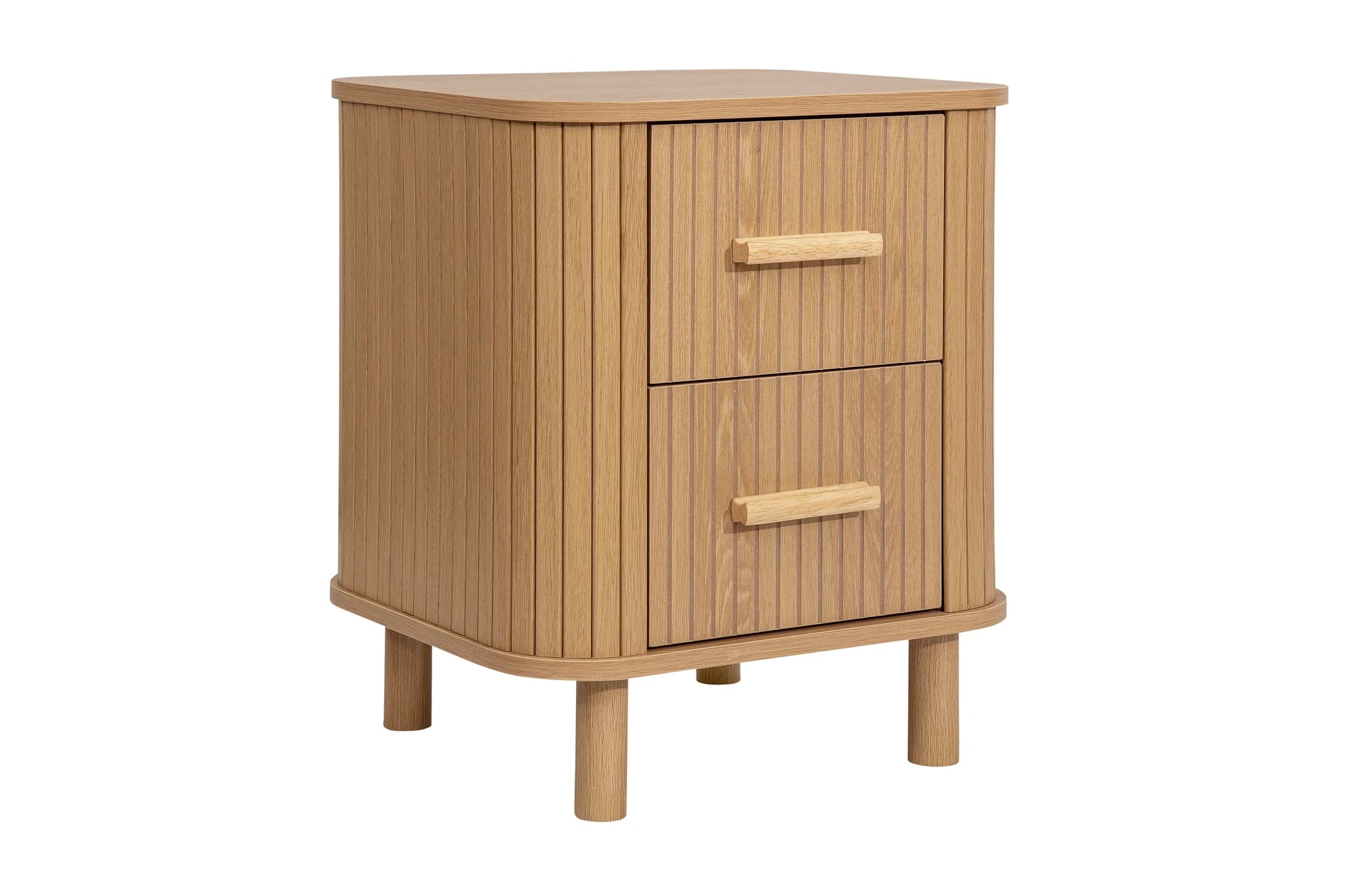 Axel 2 Drawer Fluted Bedside - Bedside tables, photo 2 of 10