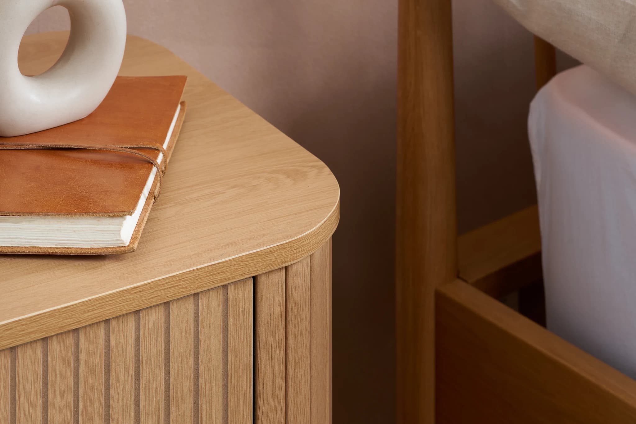 Axel 2 Drawer Fluted Bedside - Bedside tables, photo 9 of 10