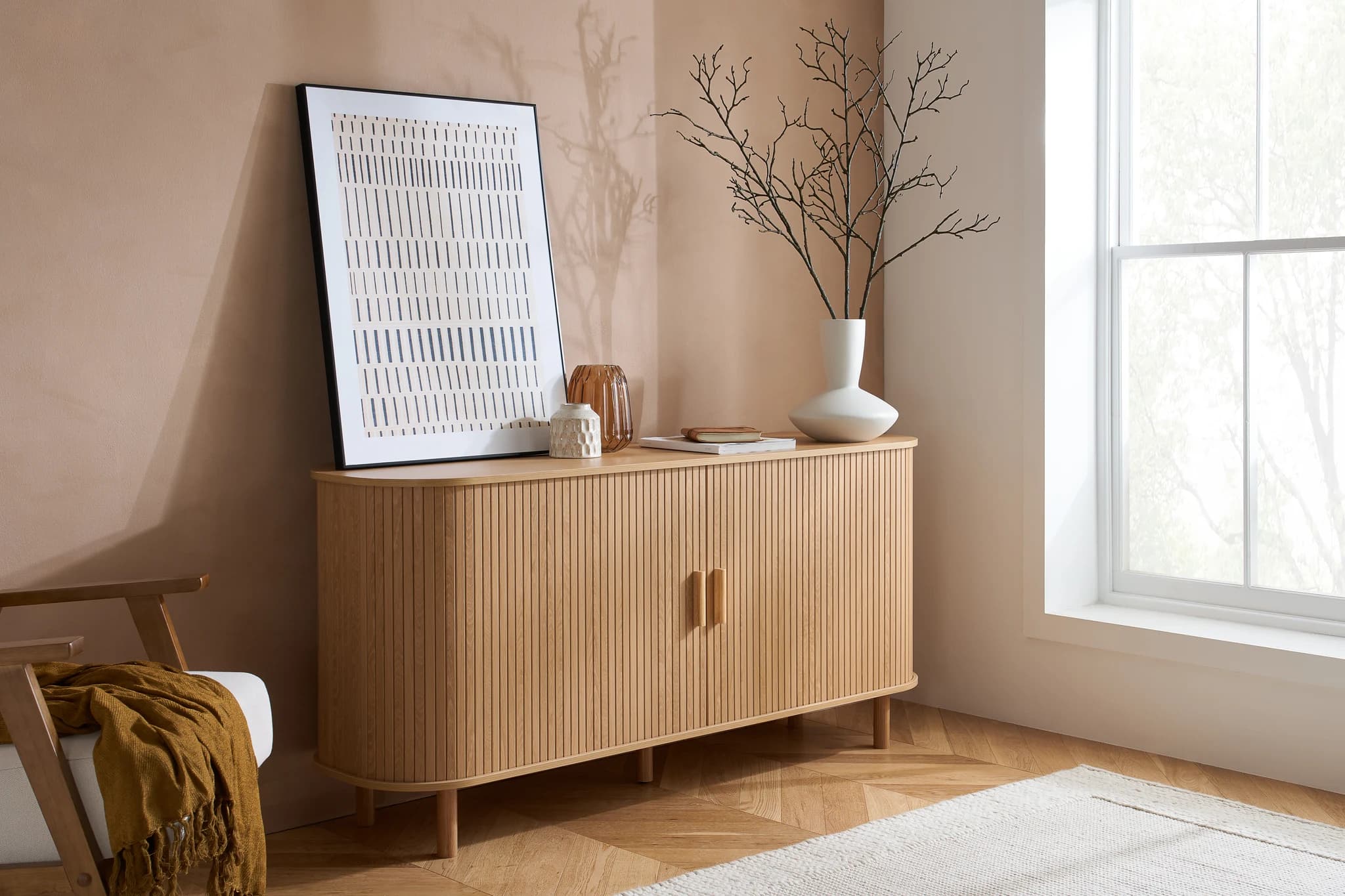 Axel 2 Door Fluted Sideboard - Sideboards, photo 8 of 10