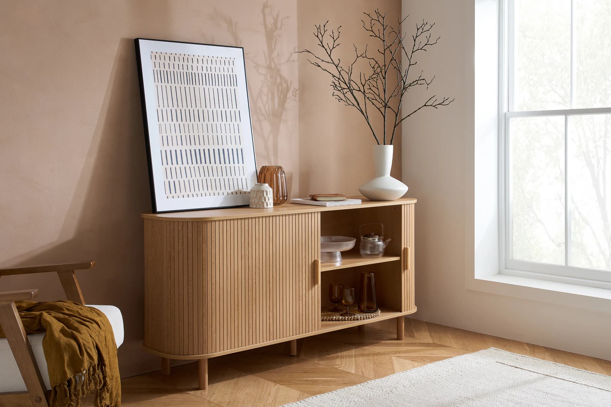 Axel 2 Door Fluted Sideboard - Sideboards, photo 9 of 10