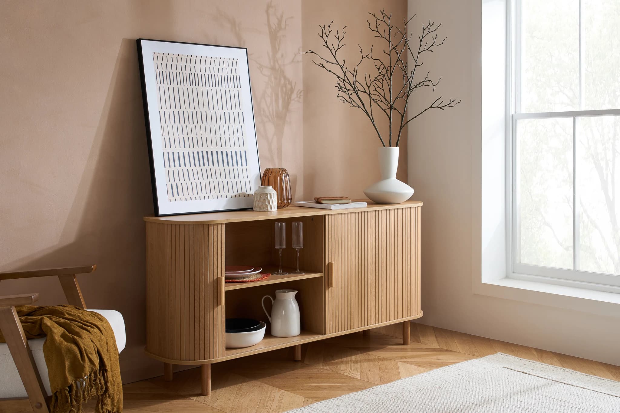 Axel 2 Door Fluted Sideboard - Sideboards, photo 10 of 10