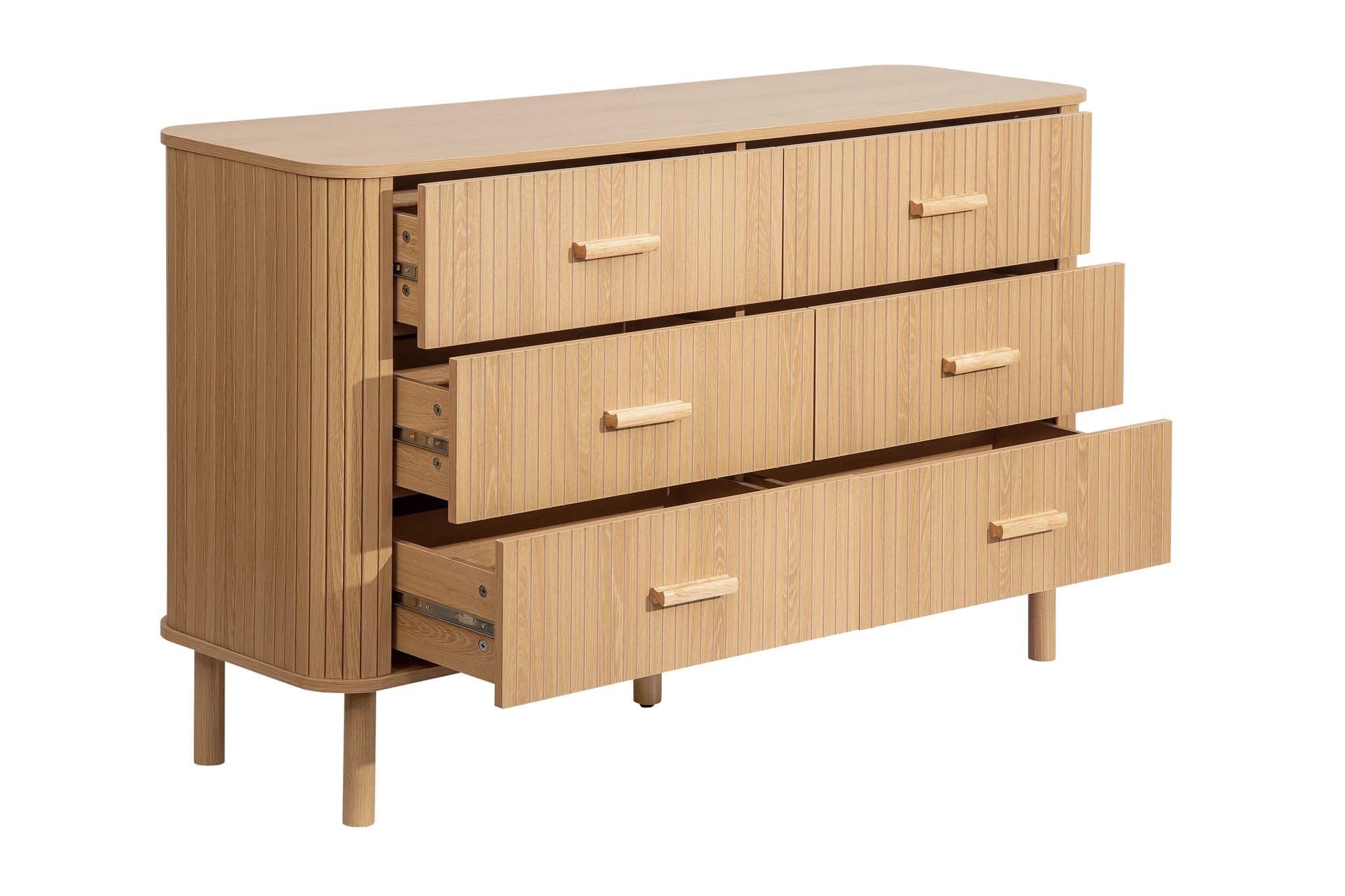 Axel 6 Drawer Fluted Chest - Chests of drawers, photo 4 of 10