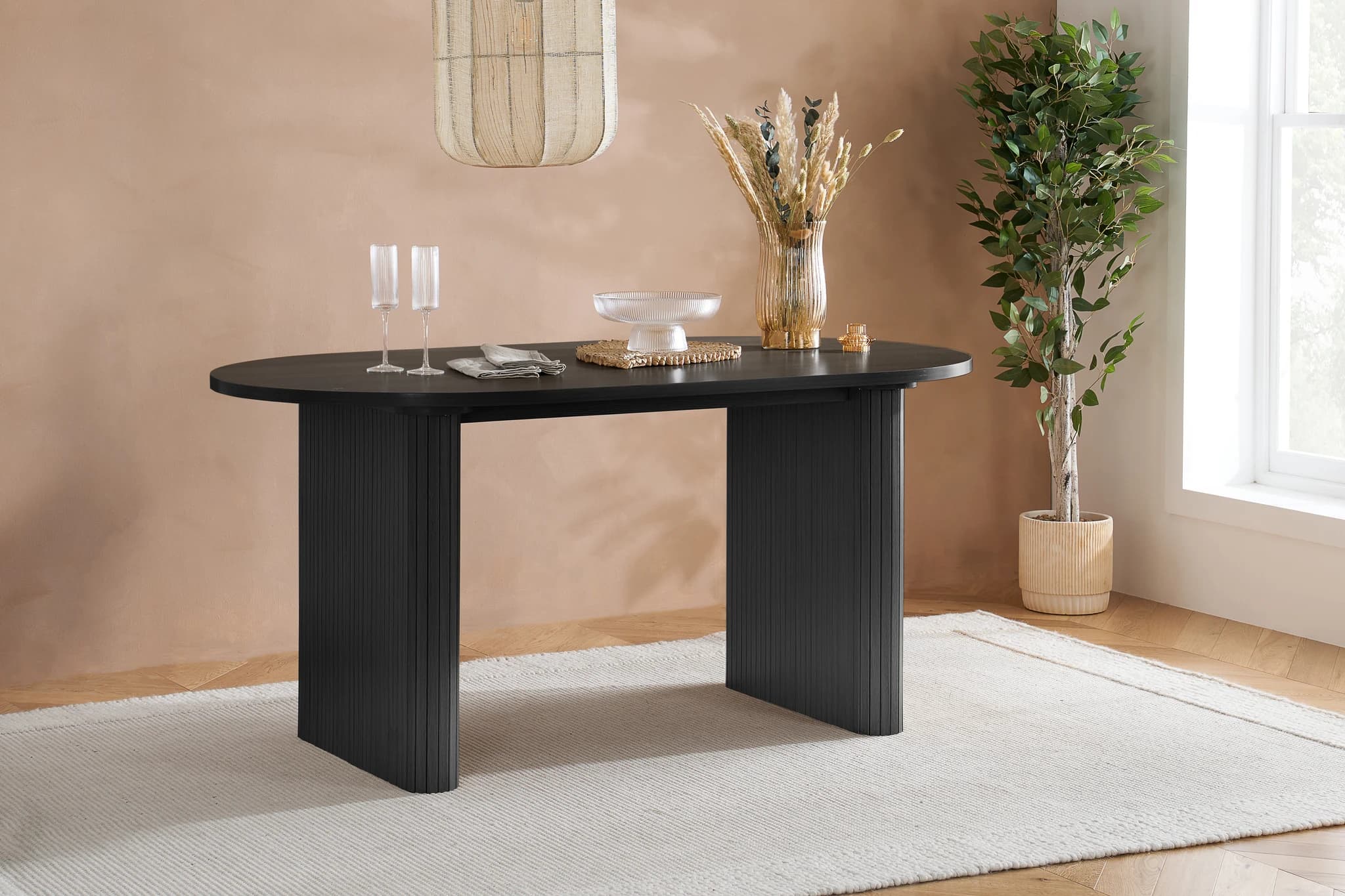 Axel Oval Fluted Dining Table - Dining tables, photo 2 of 10