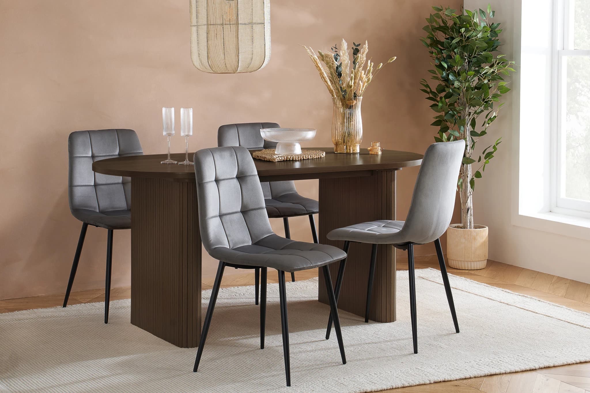Axel Oval Fluted Dining Table - Dining tables, photo 2 of 10
