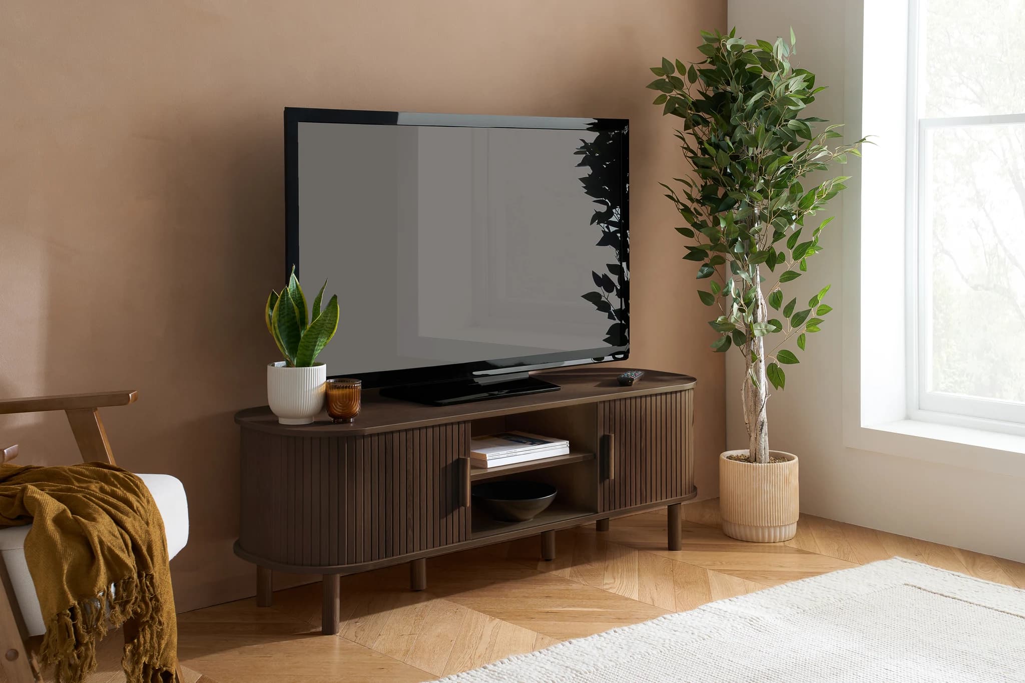 Axel Fluted Small TV Unit - TV & media units, photo 9 of 10