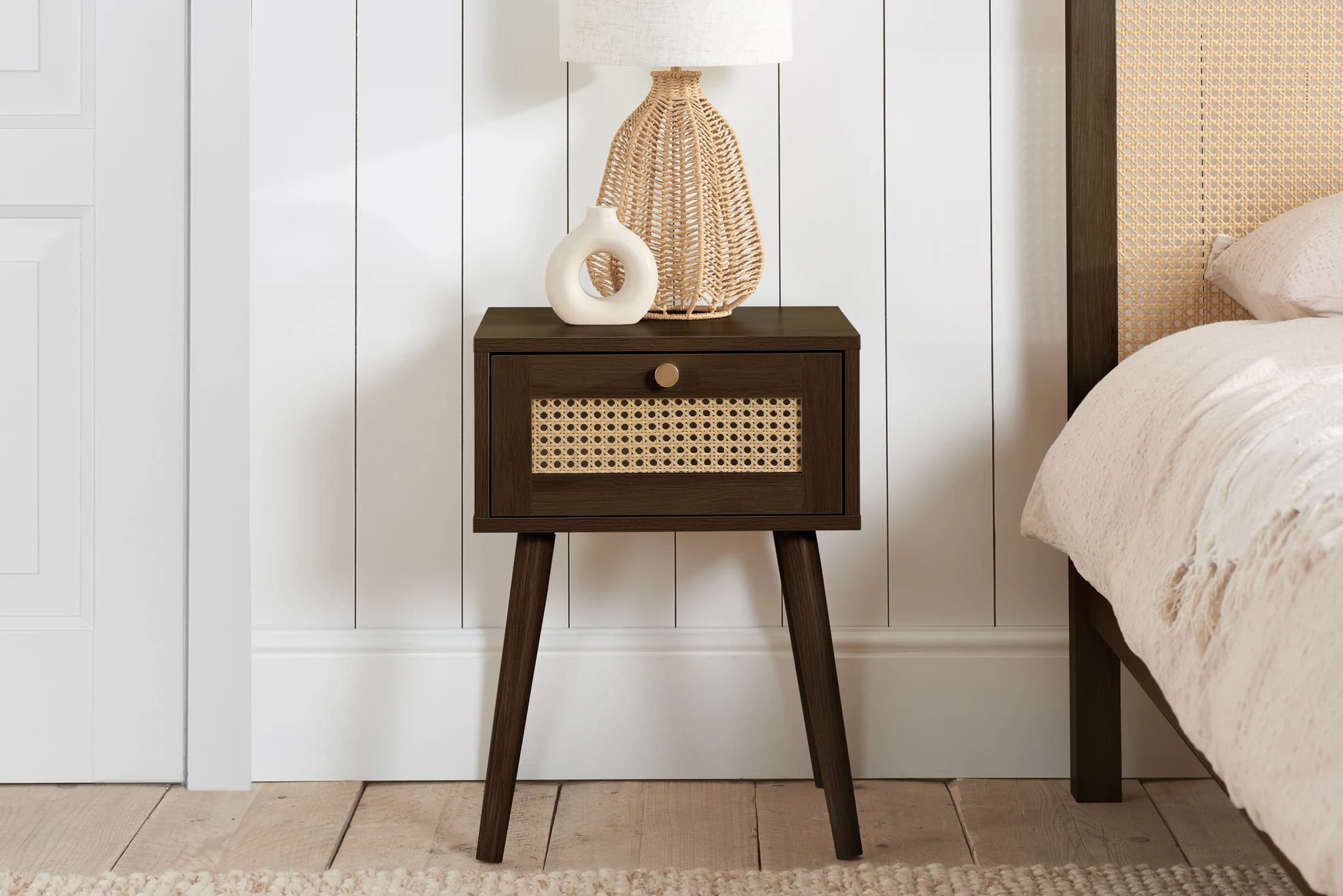 Croxley 1 Drawer Rattan Bedside - Bedside tables, photo 2 of 10
