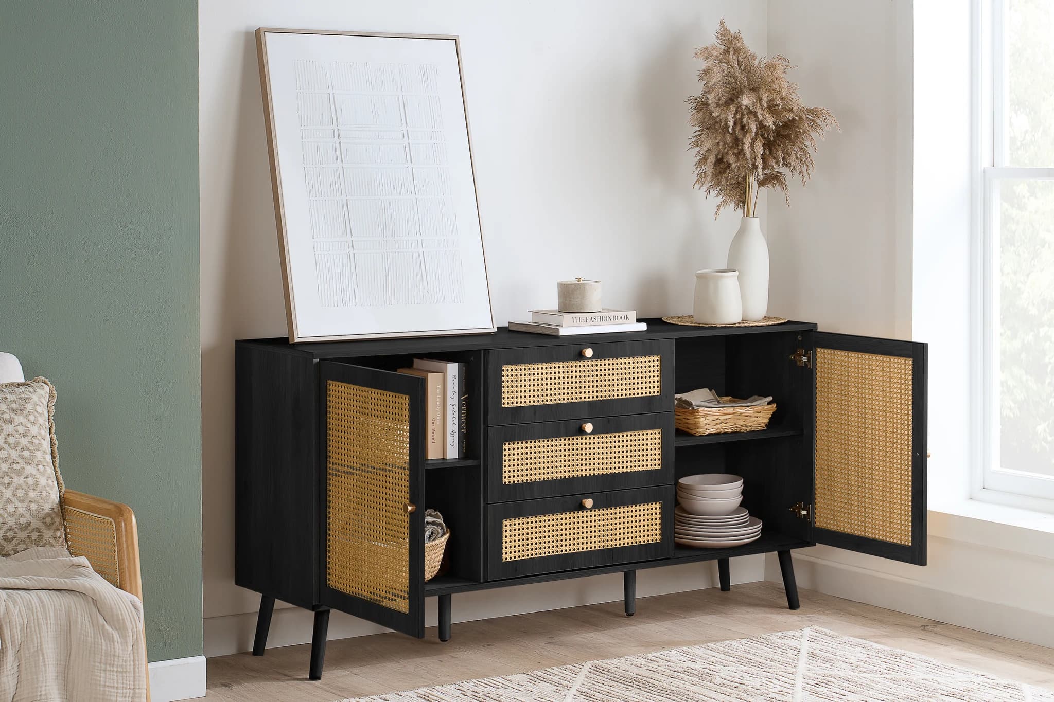 Croxley 2 Door 3 Drawer Sideboard - Sideboards, photo 2 of 10