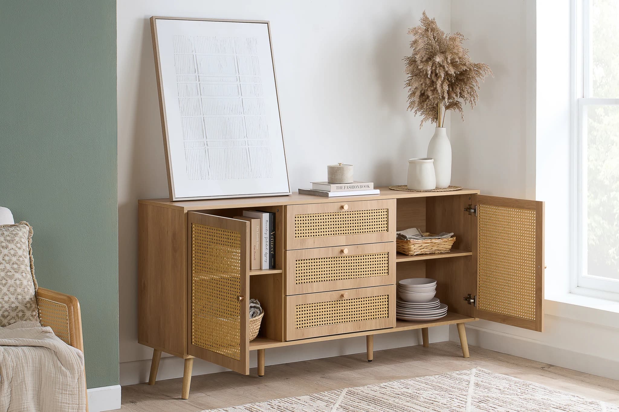 Croxley 2 Door 3 Drawer Sideboard - Sideboards, photo 2 of 10