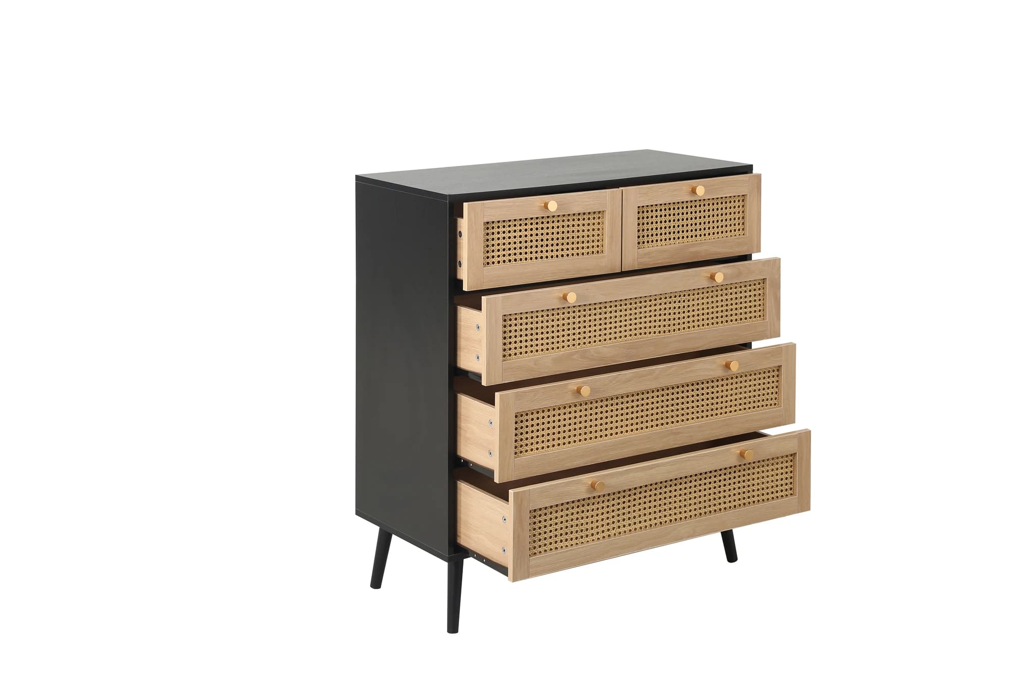 Croxley 5 Drawer Rattan Chest - Chests of drawers, photo 4 of 10