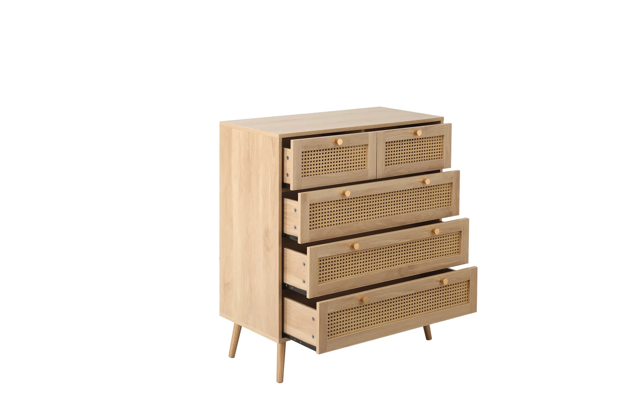 Croxley 5 Drawer Rattan Chest - Chests of drawers, photo 4 of 10