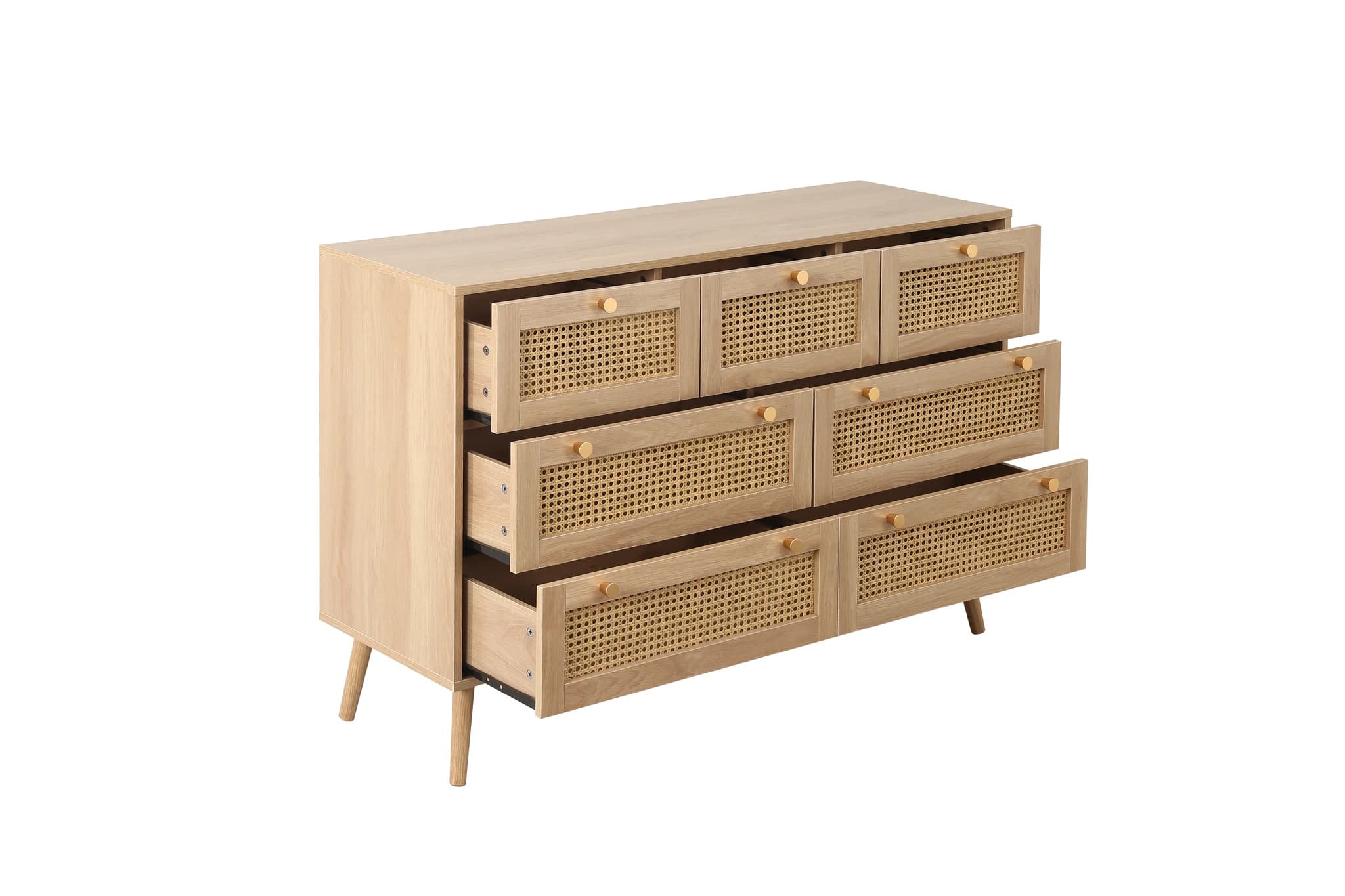 Croxley 7 Drawer Rattan Chest - Chests of drawers, photo 4 of 10