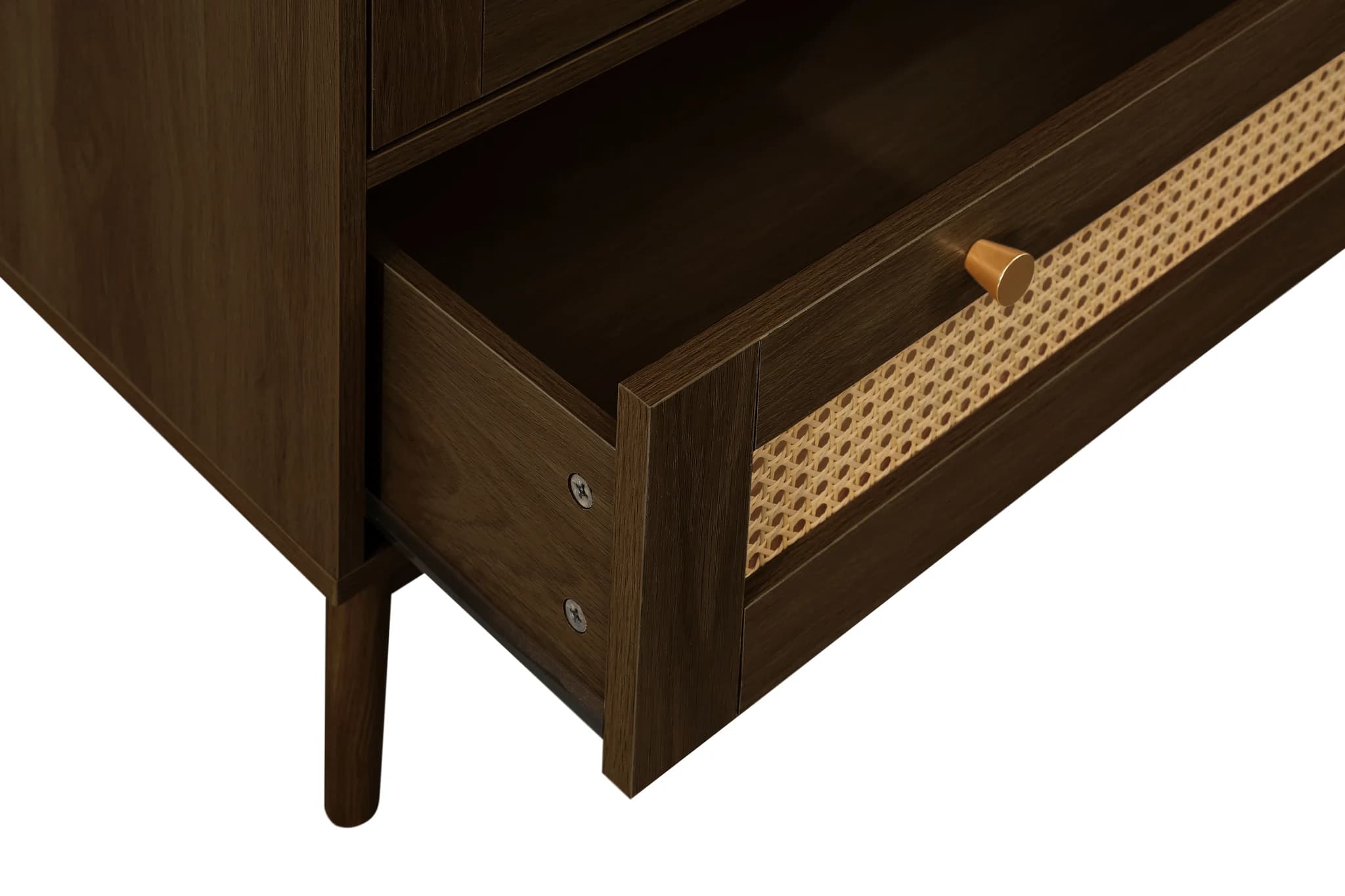 Croxley 2 Door 1 Drawer Rattan Wardrobe - Wardrobes, photo 8 of 10