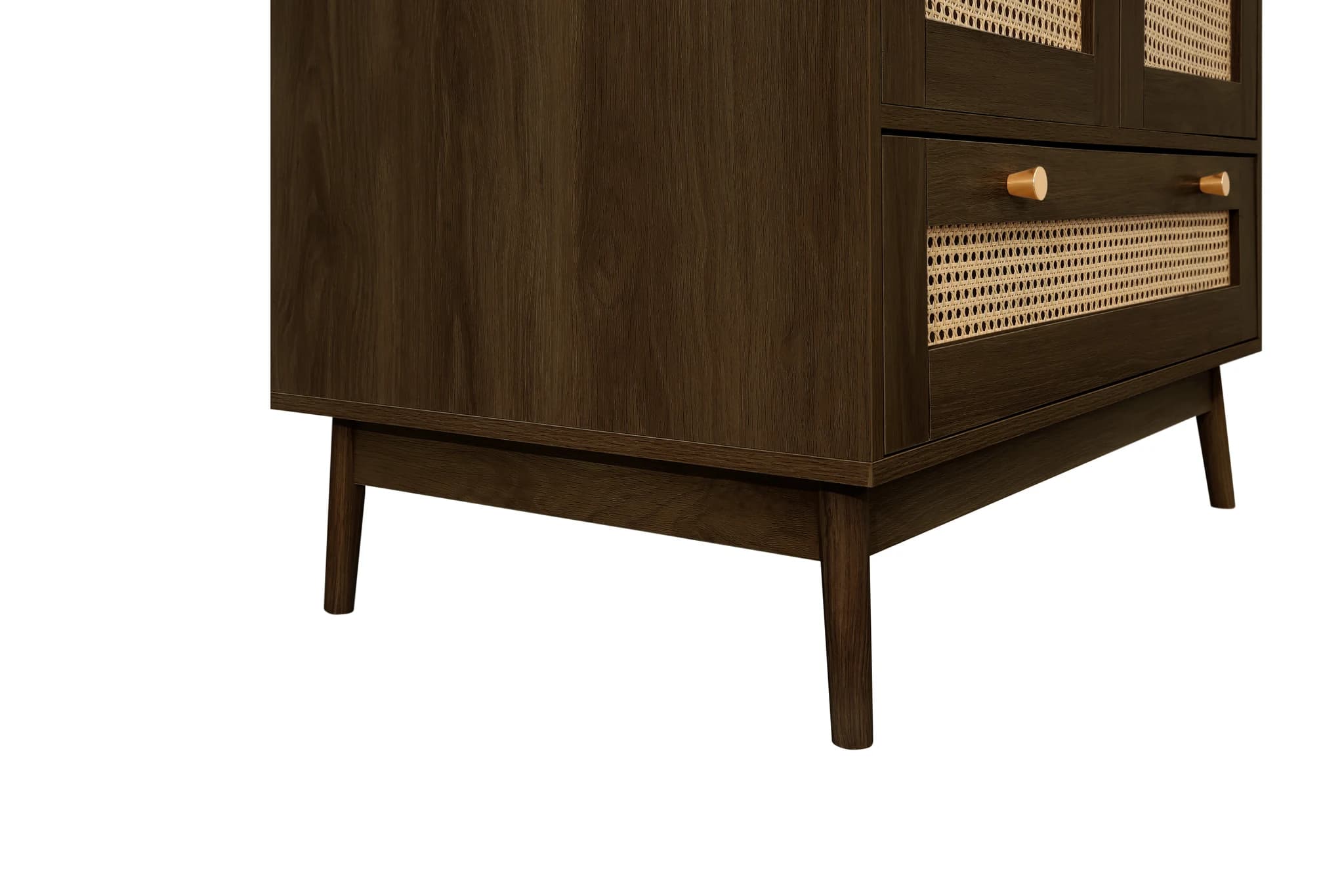 Croxley 2 Door 1 Drawer Rattan Wardrobe - Wardrobes, photo 9 of 10