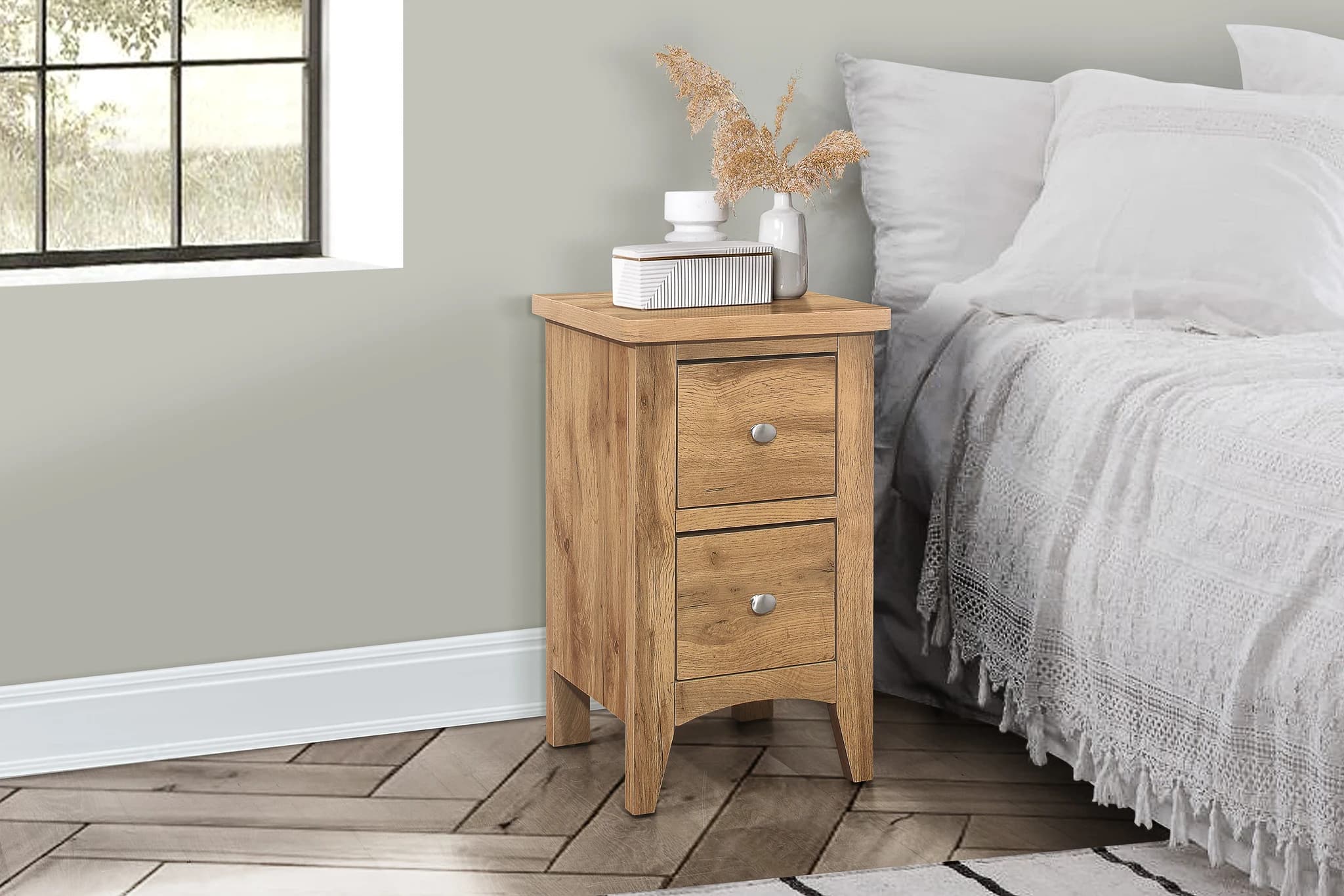 Hampstead 2 Drawer Bedside - Bedside tables, photo 2 of 10