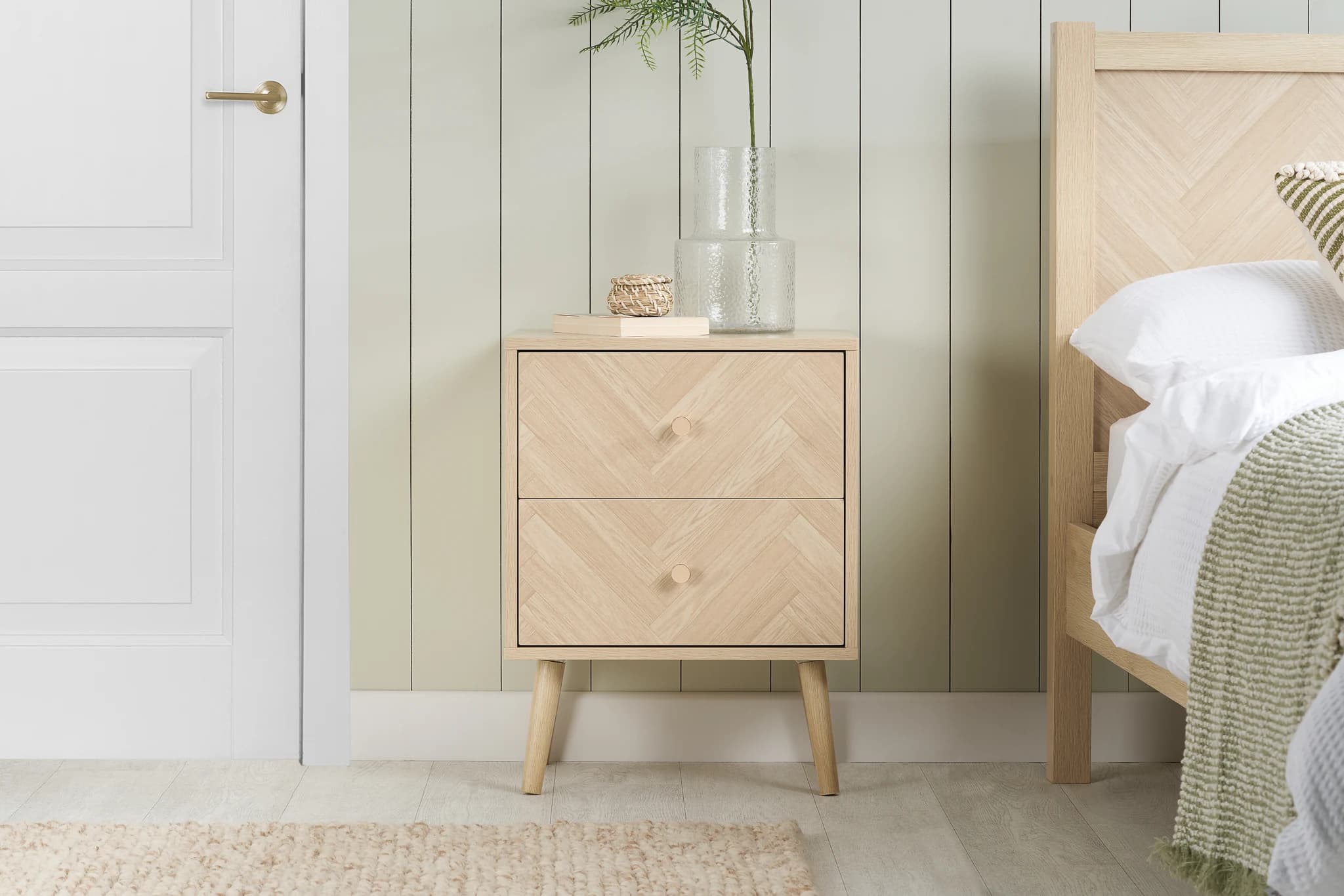 Herringford 2 Drawer Bedside - Bedside tables, photo 7 of 10