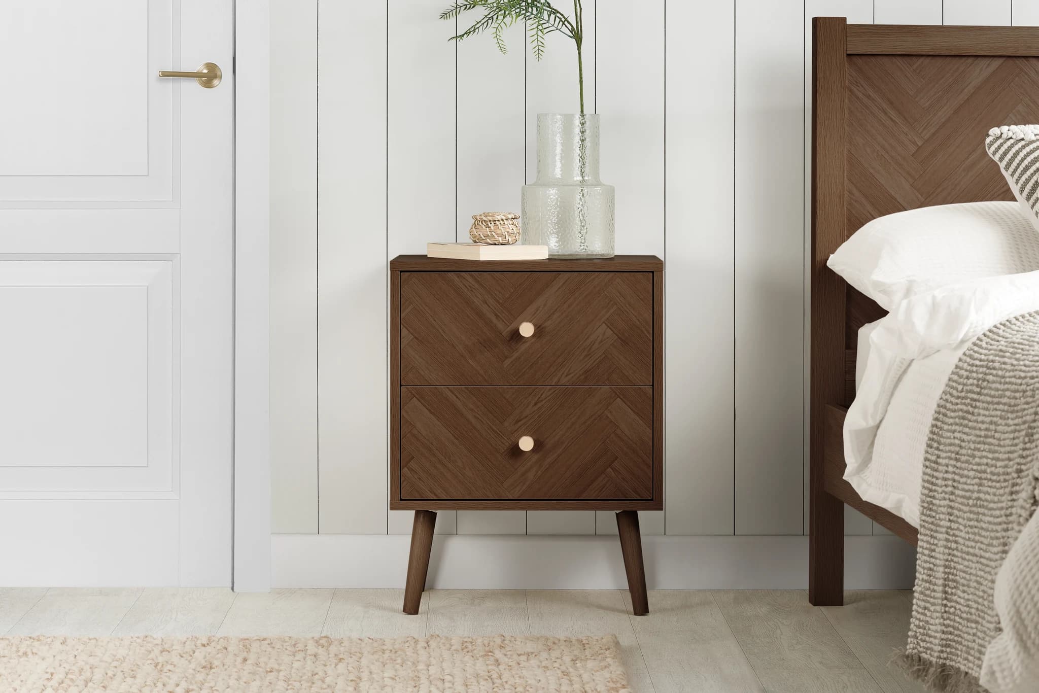 Herringford 2 Drawer Bedside - Bedside tables, photo 7 of 10